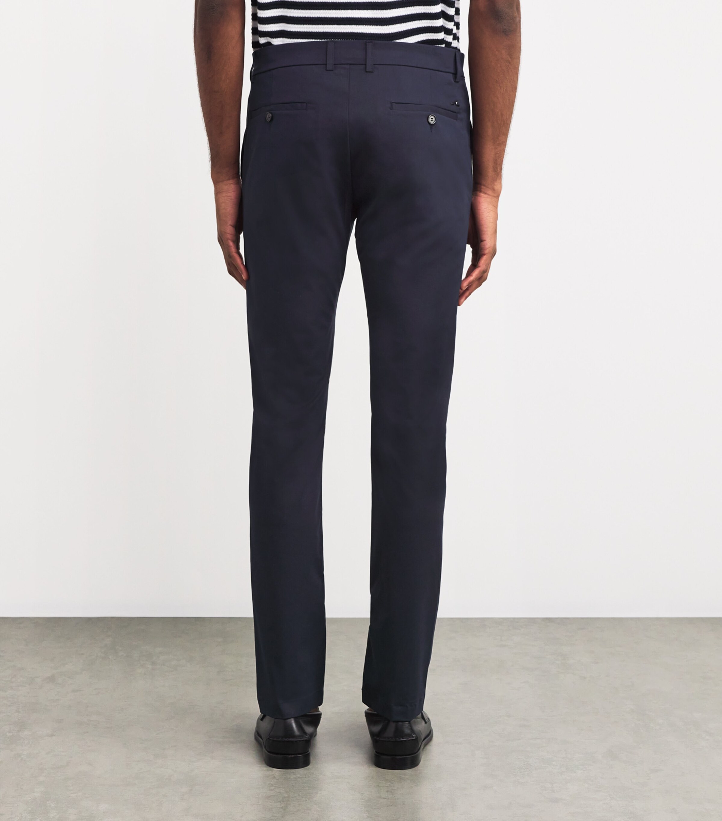 Stretch Slim-Fit Chinos with Shark Charm 50BLUE Image 4