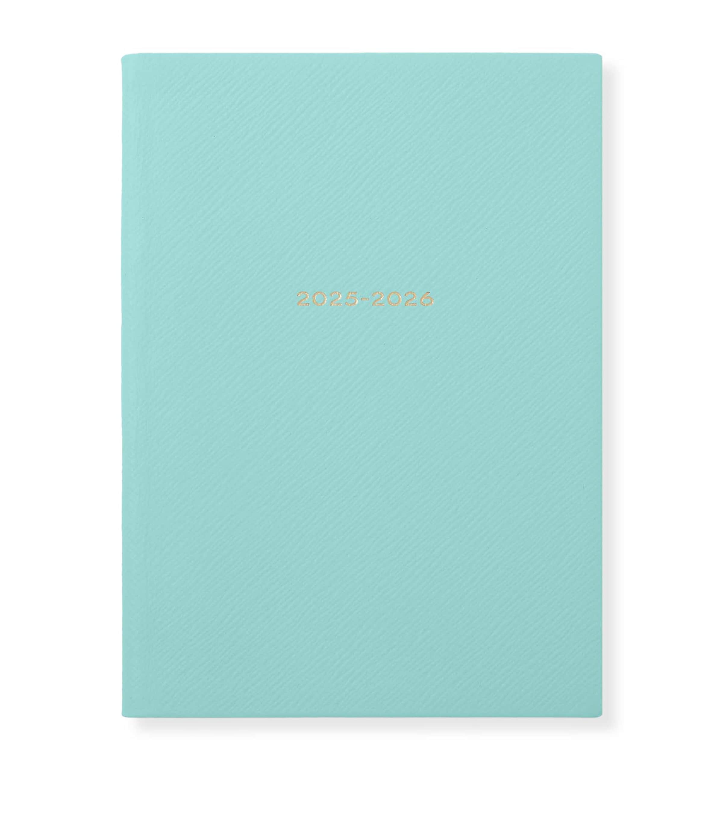 Smythson Leather Soho Planner In Blue