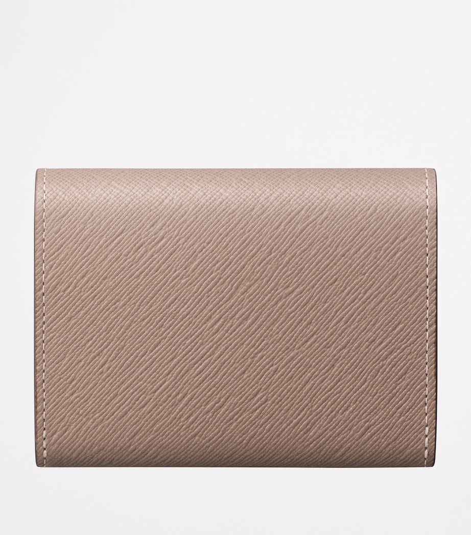 Leather C de Cartier Mini Wallet BEIGE Image 4