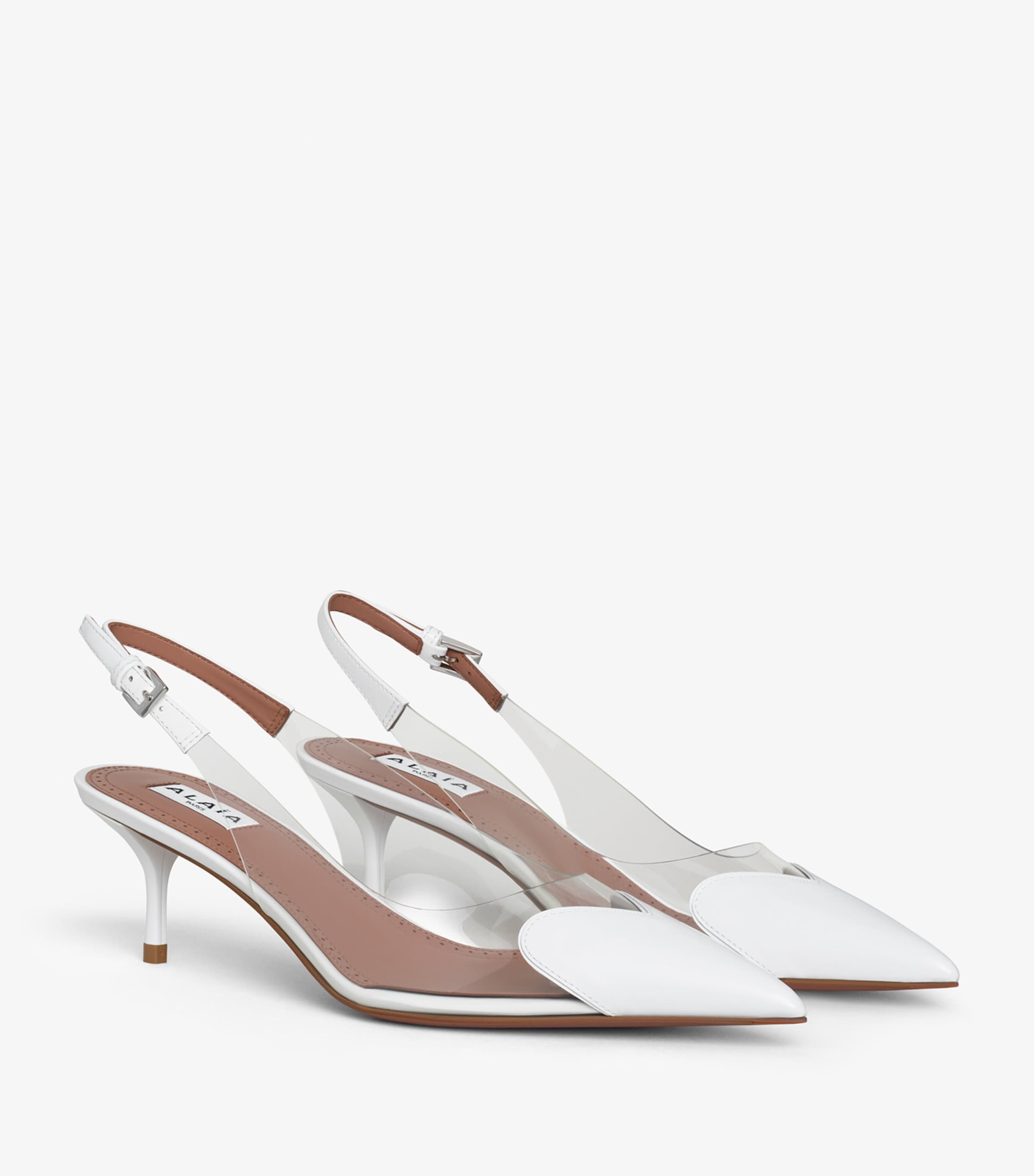 Couer Slingback Pumps 55 BLANC OPTIQUE Image 3
