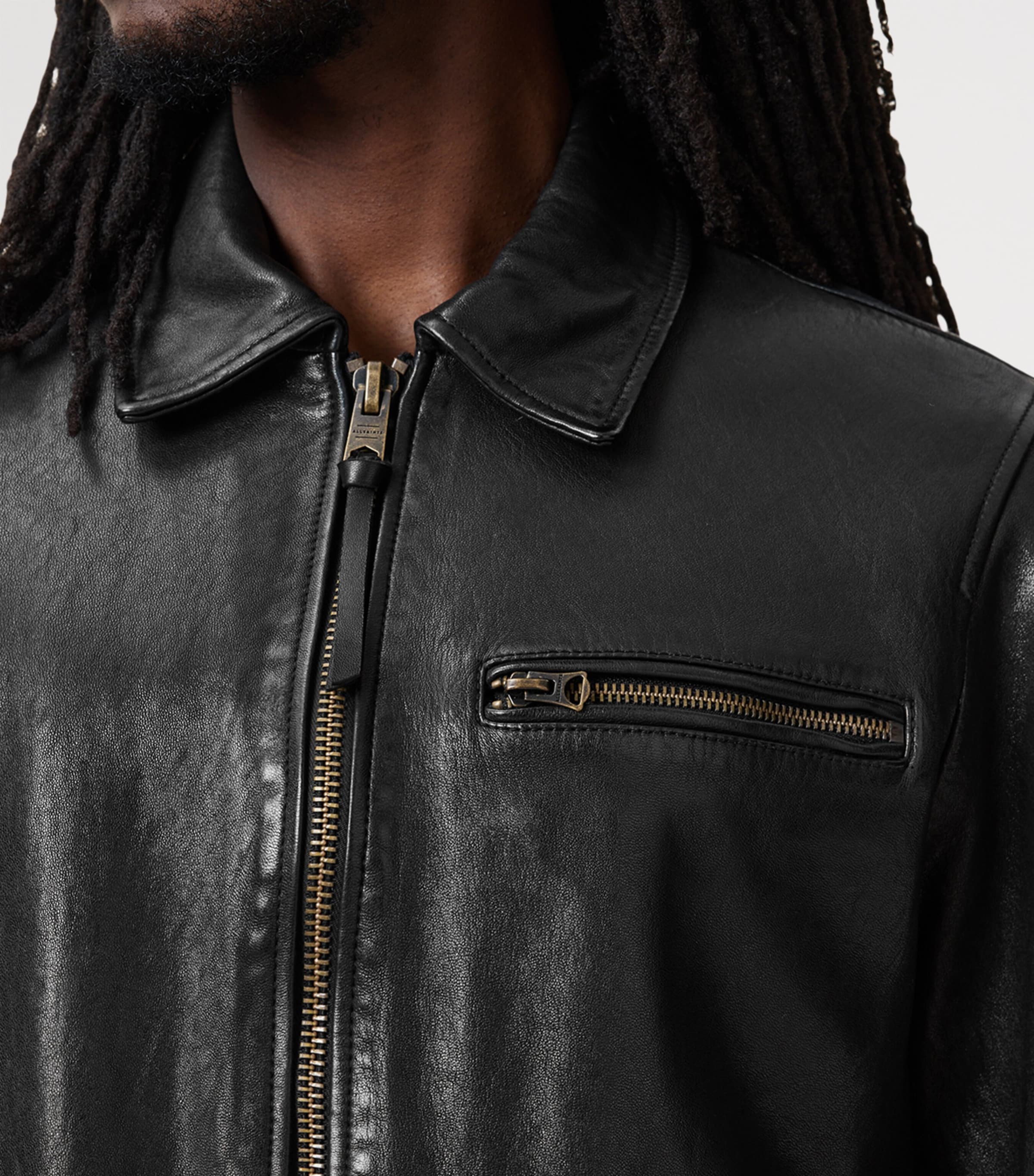 Leather Miller Jacket BLACK Image 6