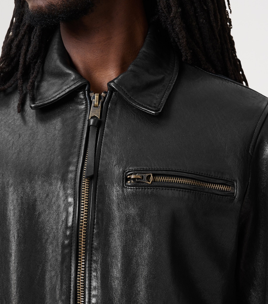 Leather Miller Jacket BLACK Image 6