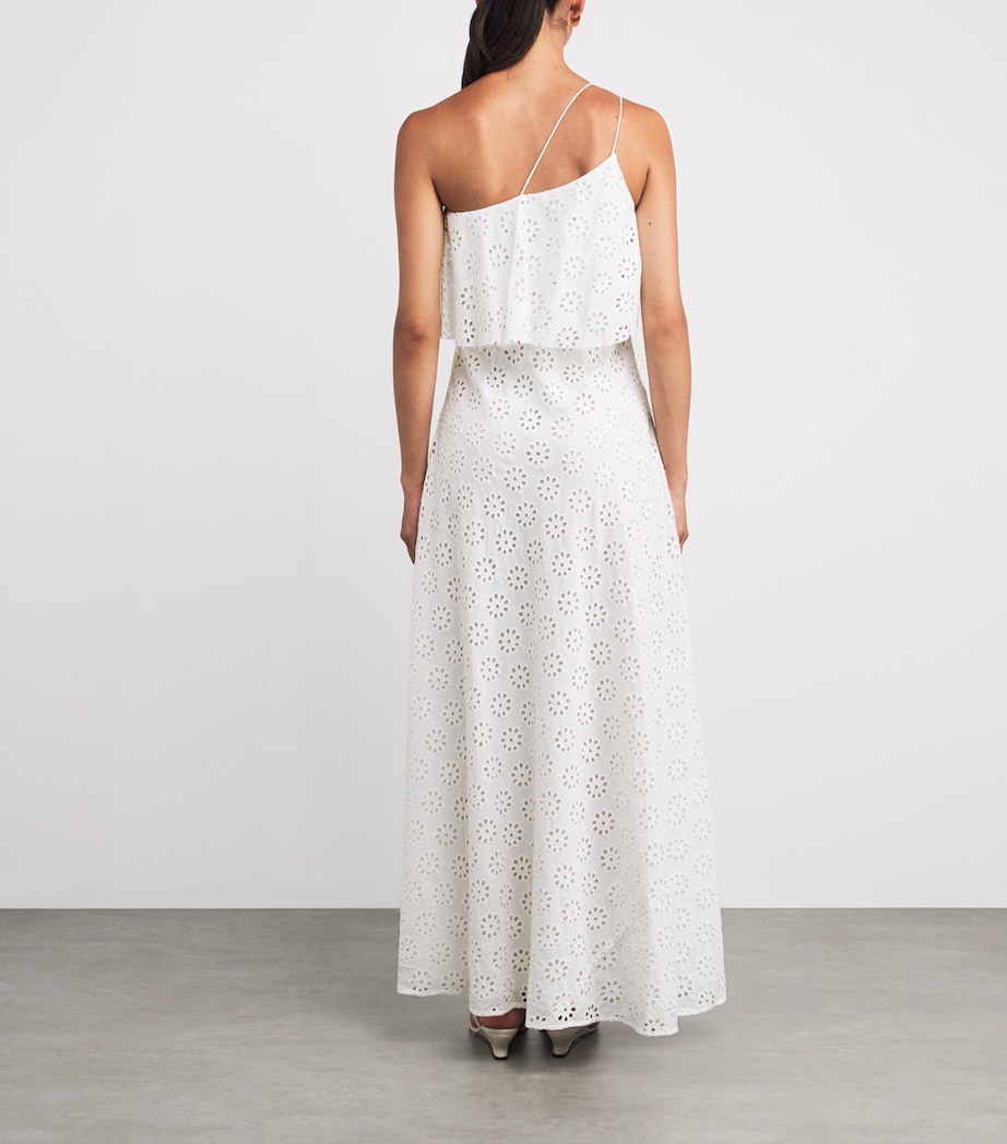 Ruffled Isa Maxi Dress WHITE EYELET WHEY Image 3