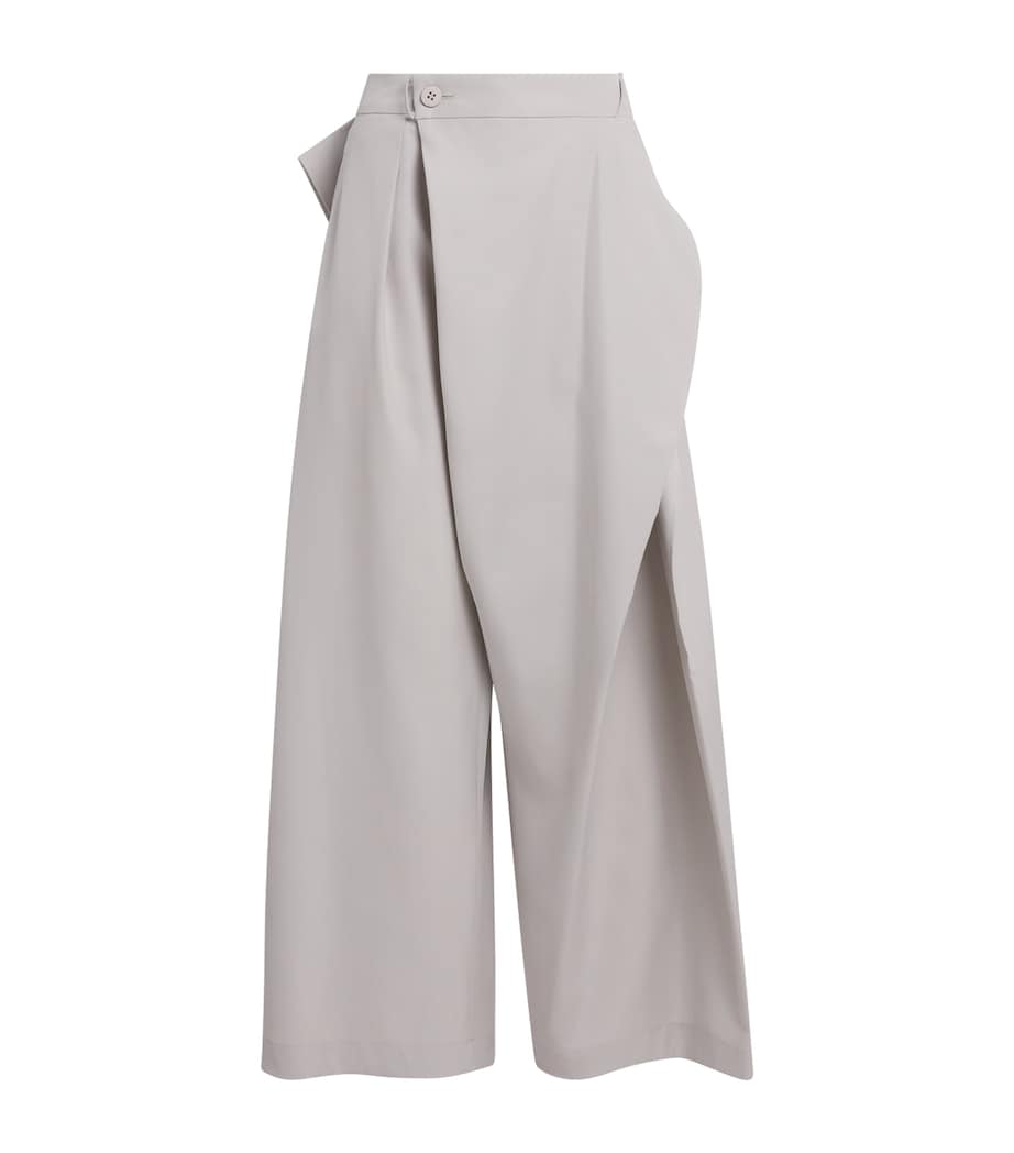 Issey Miyake Womens Fluttering Trousers Light Grey Image 1