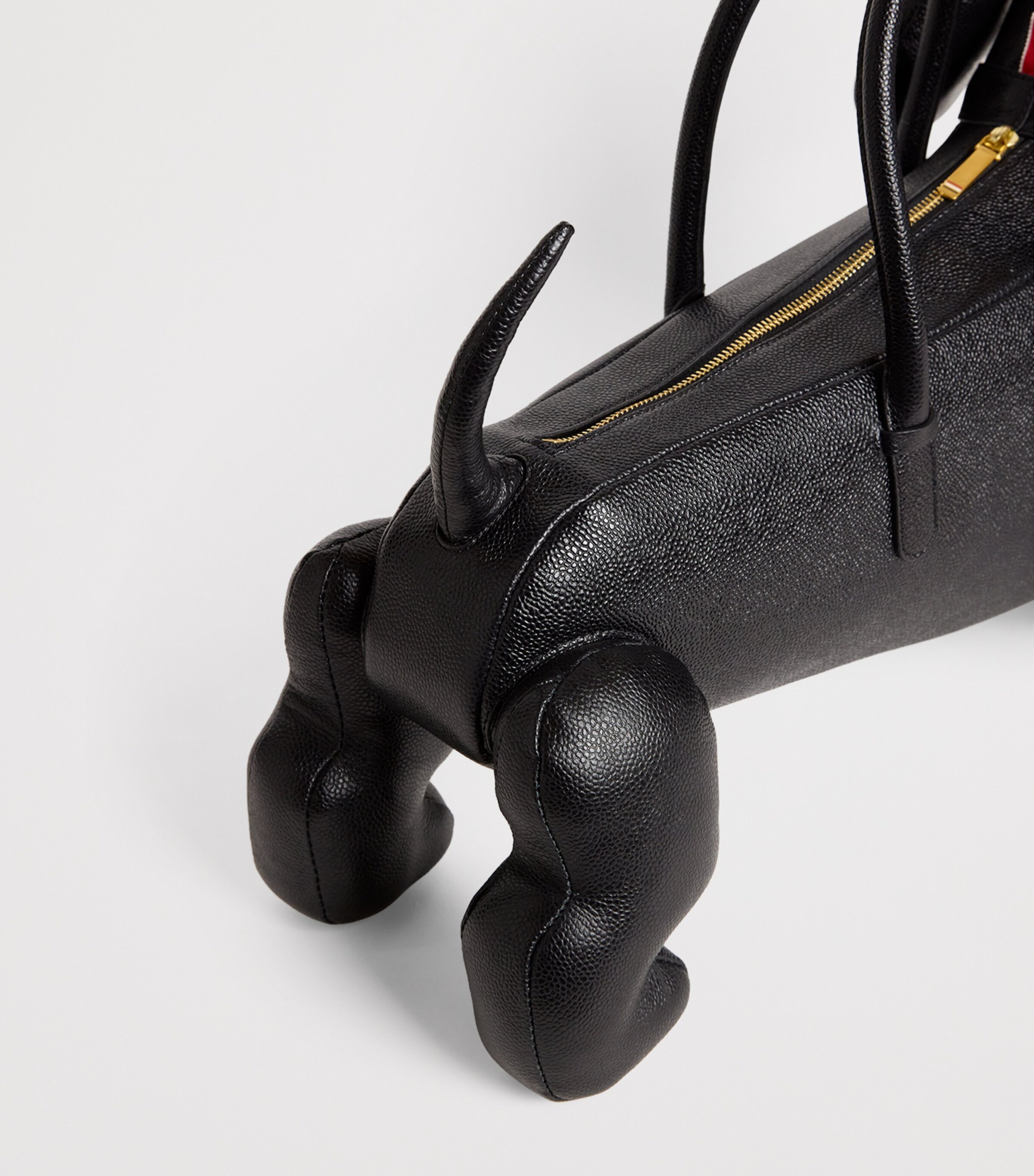 Leather Hector Top-Handle Bag BLACK Image 6