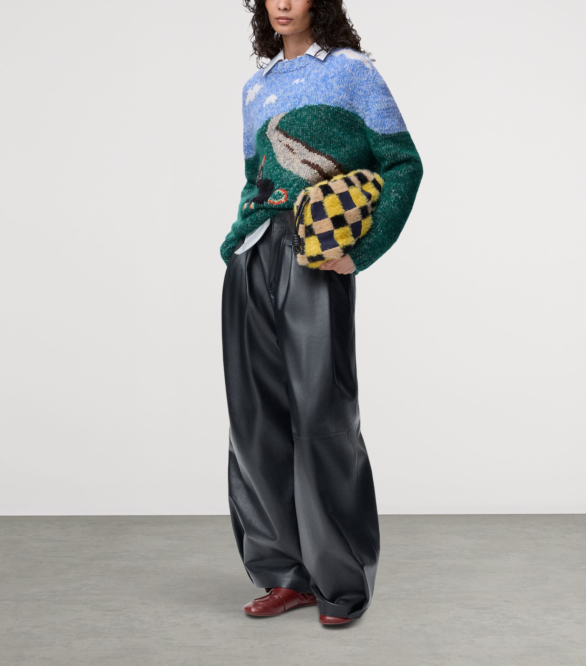 x Louis Wain Wool-Blend Cat Sweater BLUE/MULTICOLOR Image 2