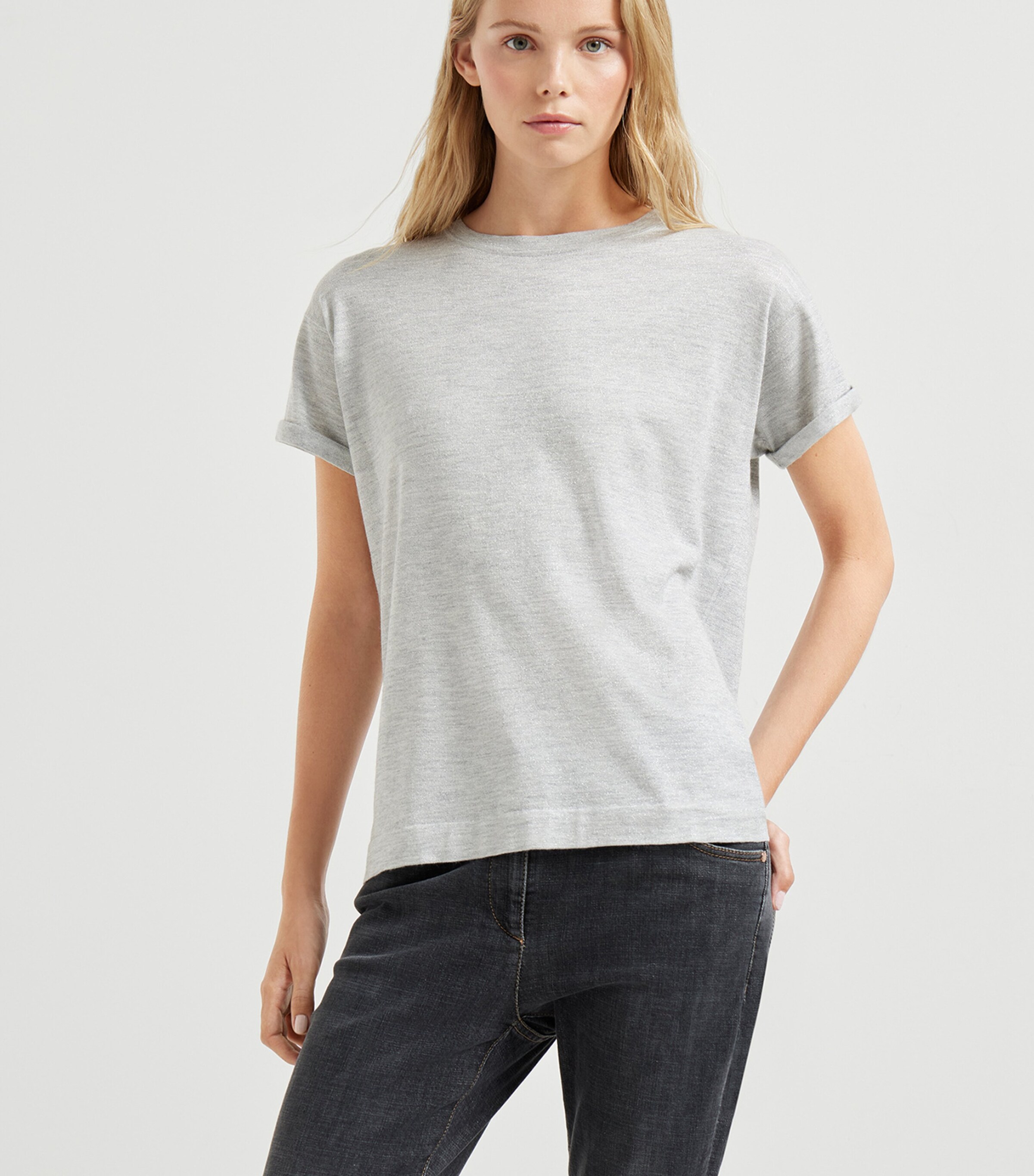 Cashmere-Silk-Blend T-Shirt C072 Image 2