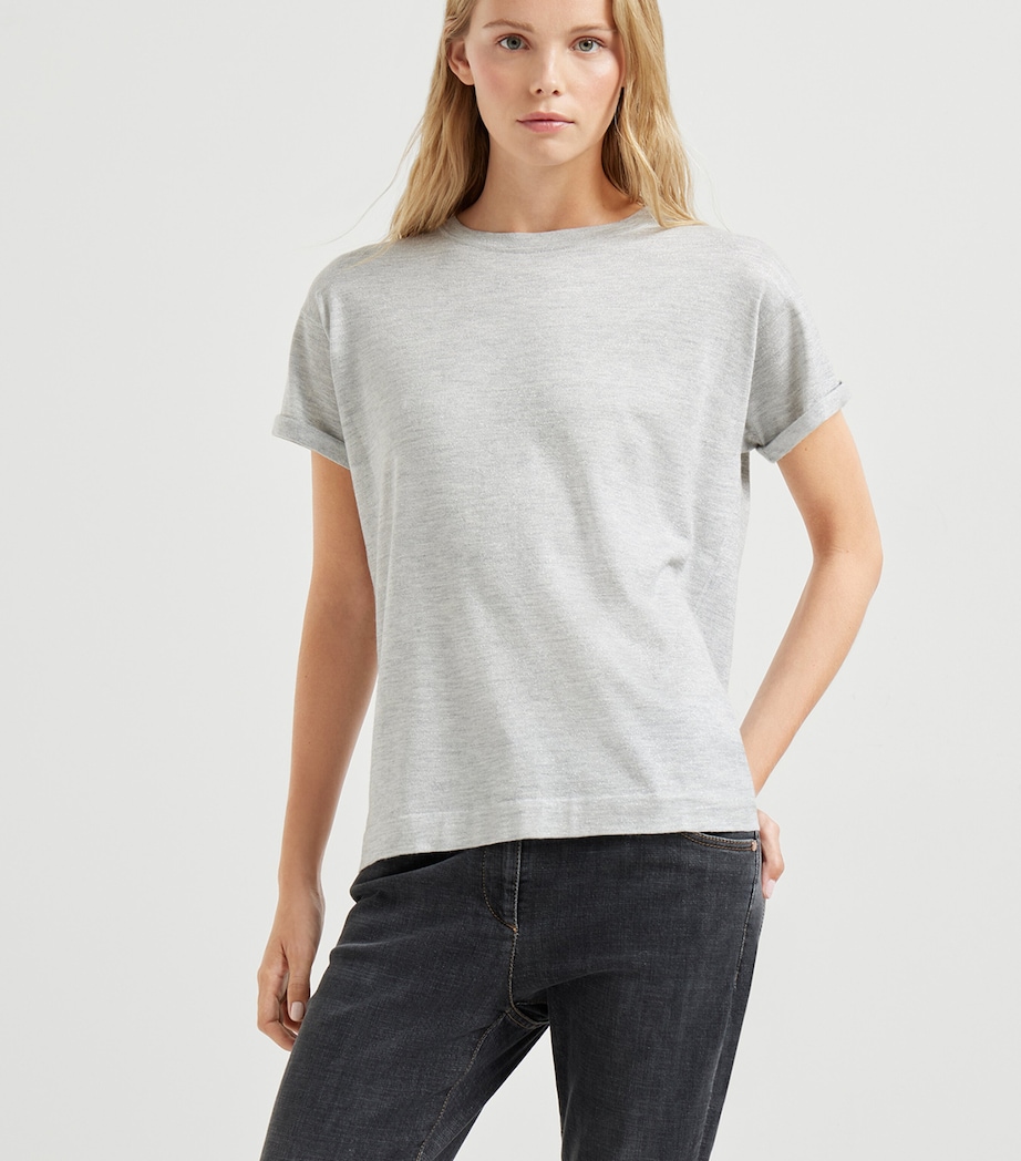 Cashmere-Silk-Blend T-Shirt C072 Image 2