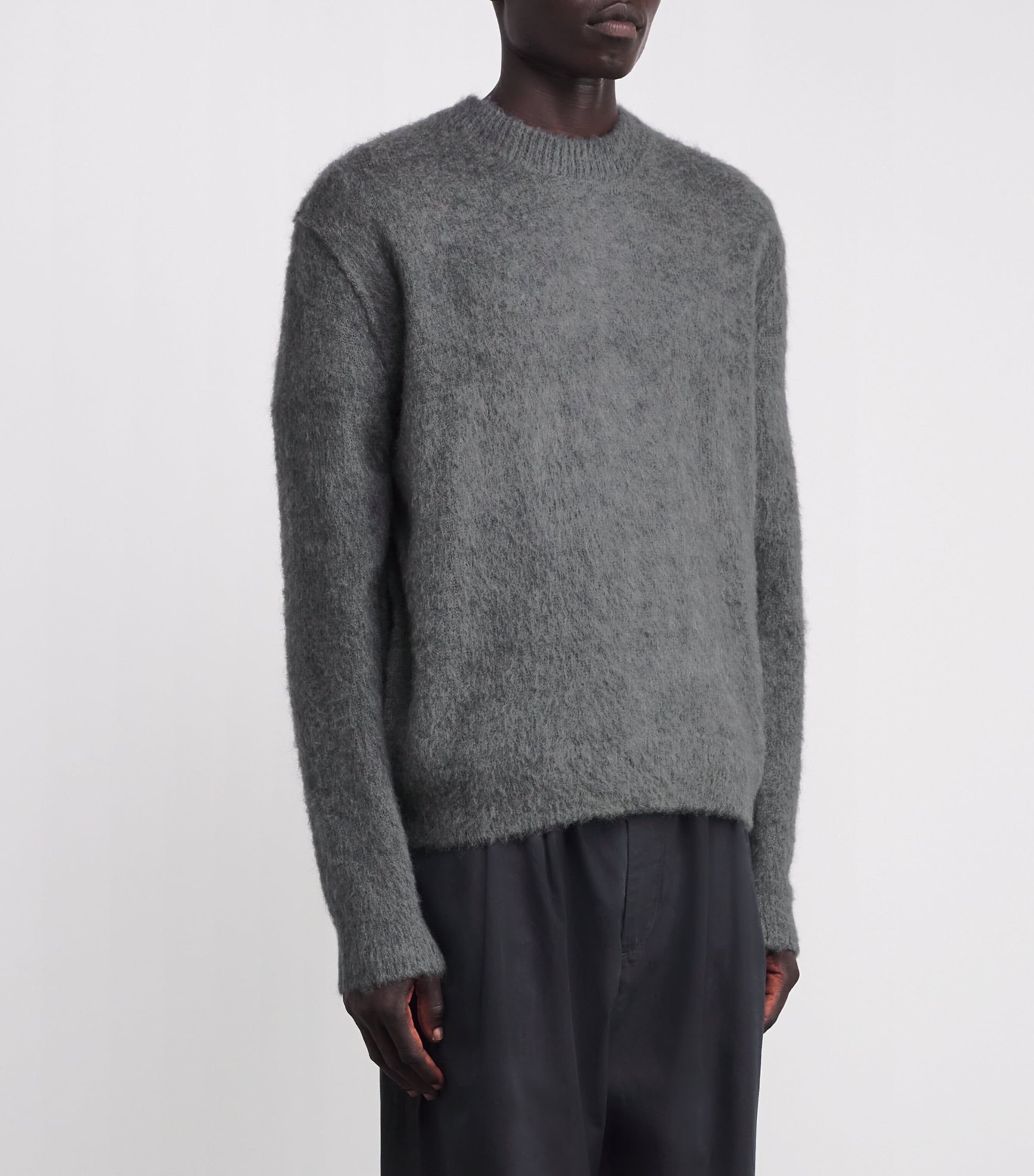 Le 17 Septembre Mens Knit Sweater Charcoal Image 3