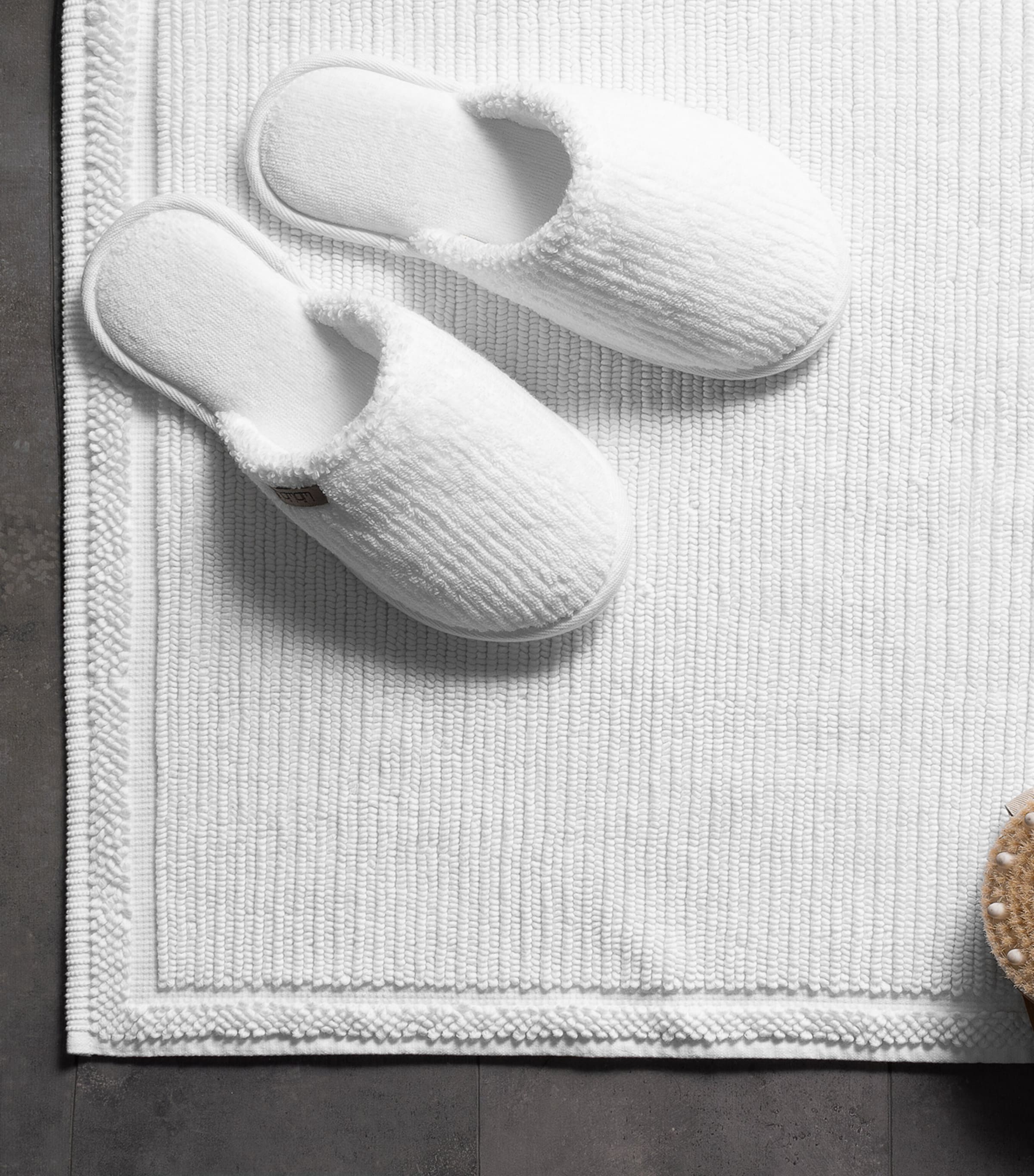 Hamam Organic Cotton Raya Slippers (Size 40-41) White Image 4