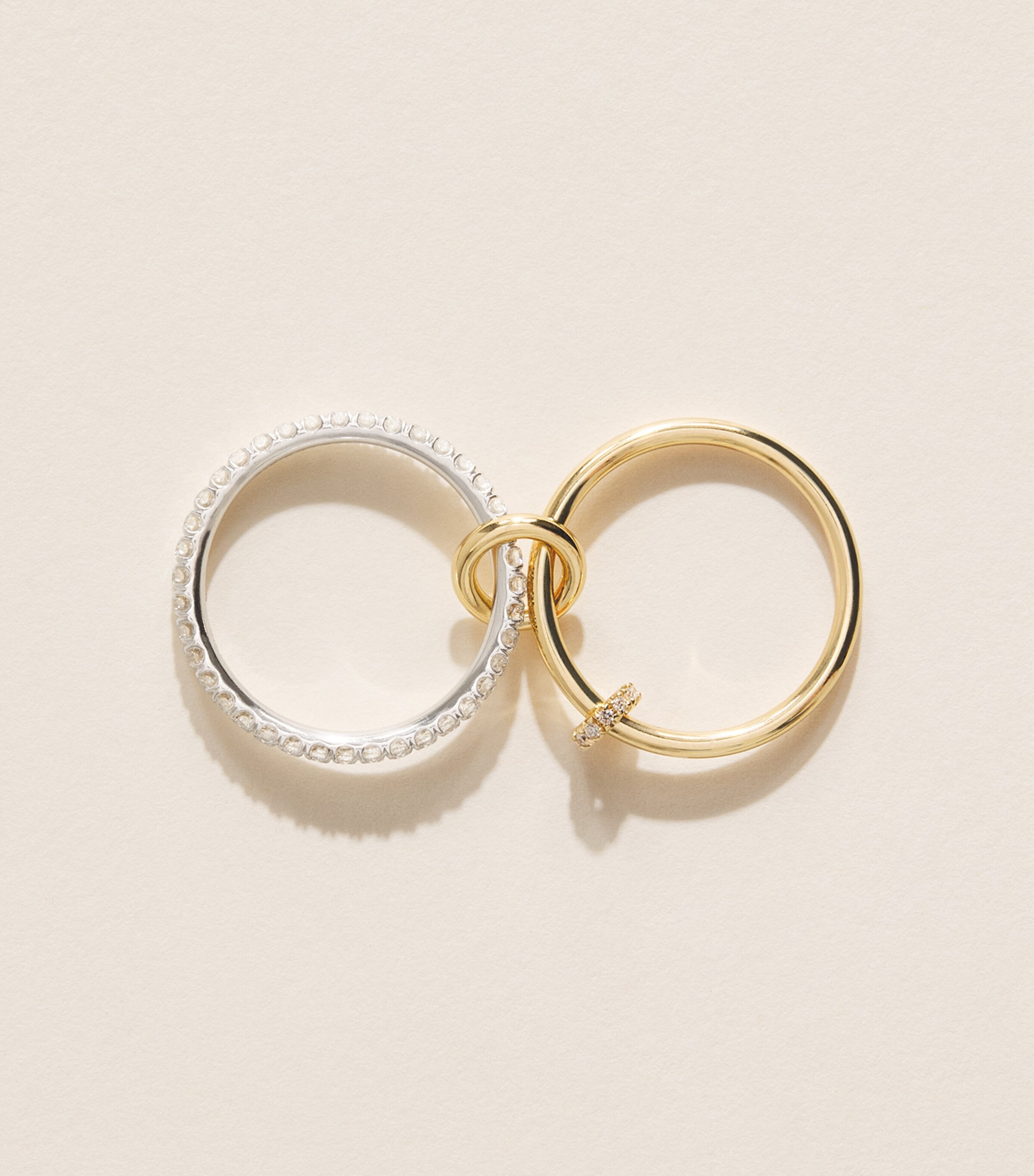 Spinelli Kilcollin Yellow Gold, Sterling Silver and Pavé Diamond Virgo Ring Sterling Silver Image 3
