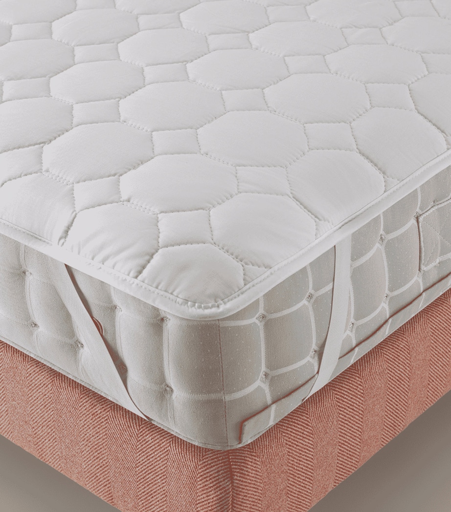 Pure Cotton Super King Mattress Protector (180cm x 200cm) WHITE Image 2