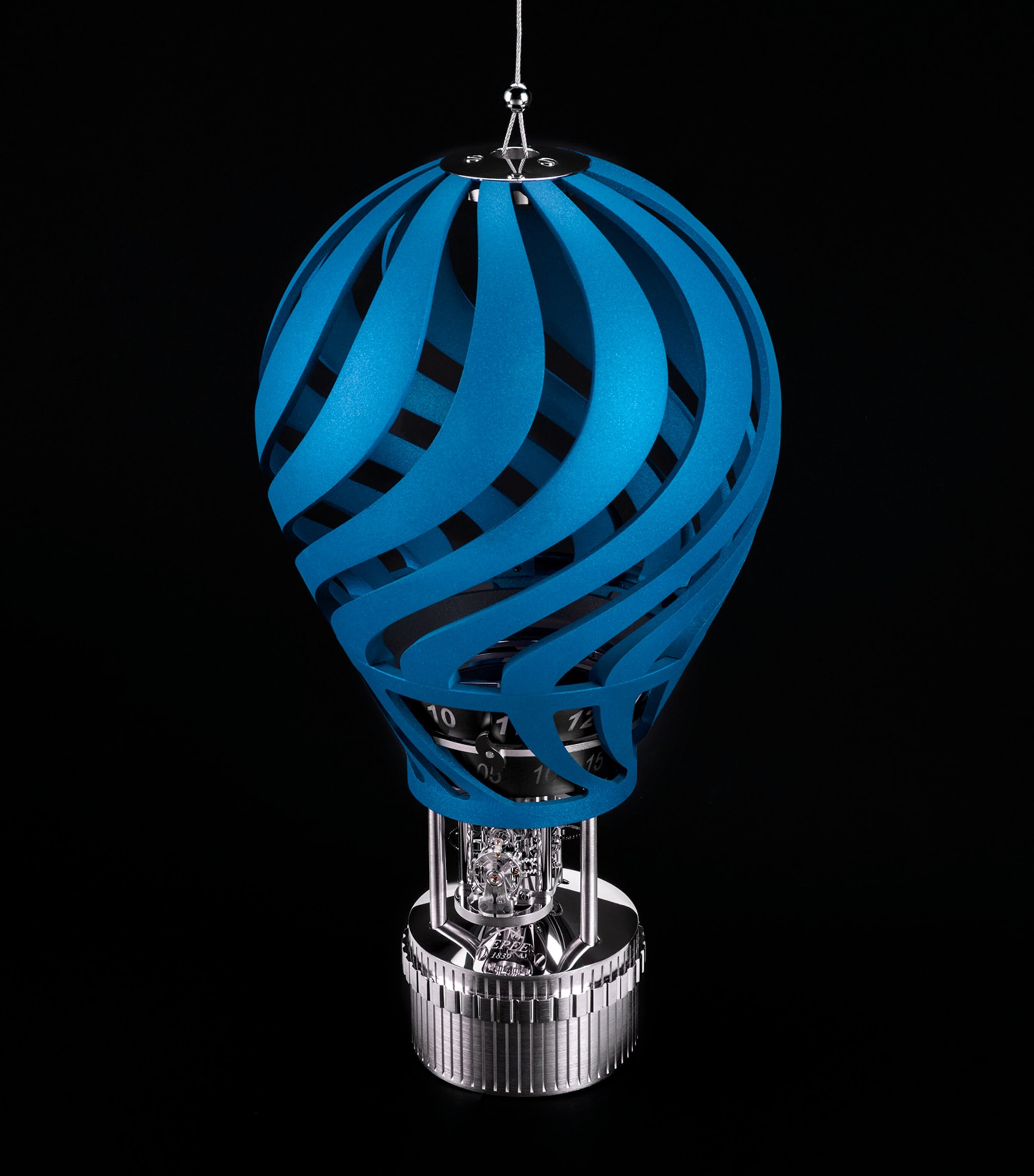 Hot Balloon Clock BLUE Image 2