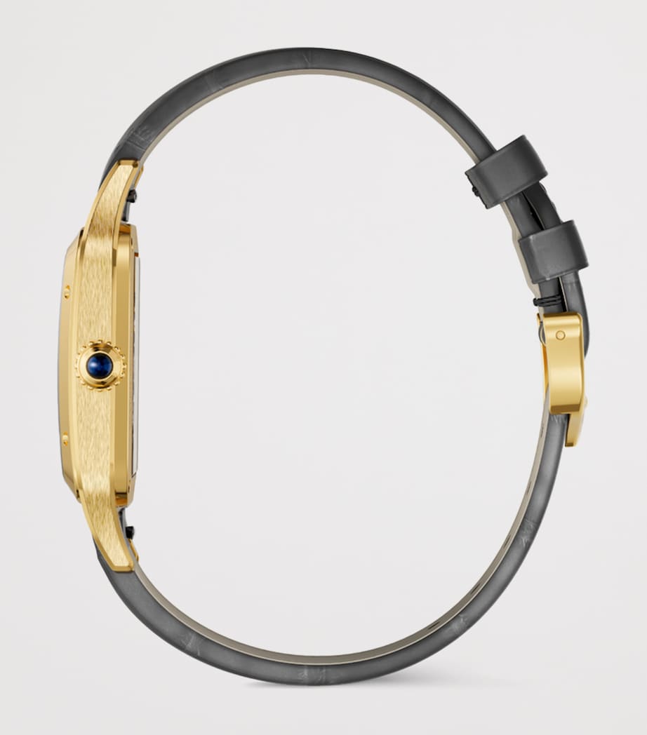 Large Yellow Gold Santos-Dumont Skeleton Watch 43.5mm YELLOW GOLD Image 2