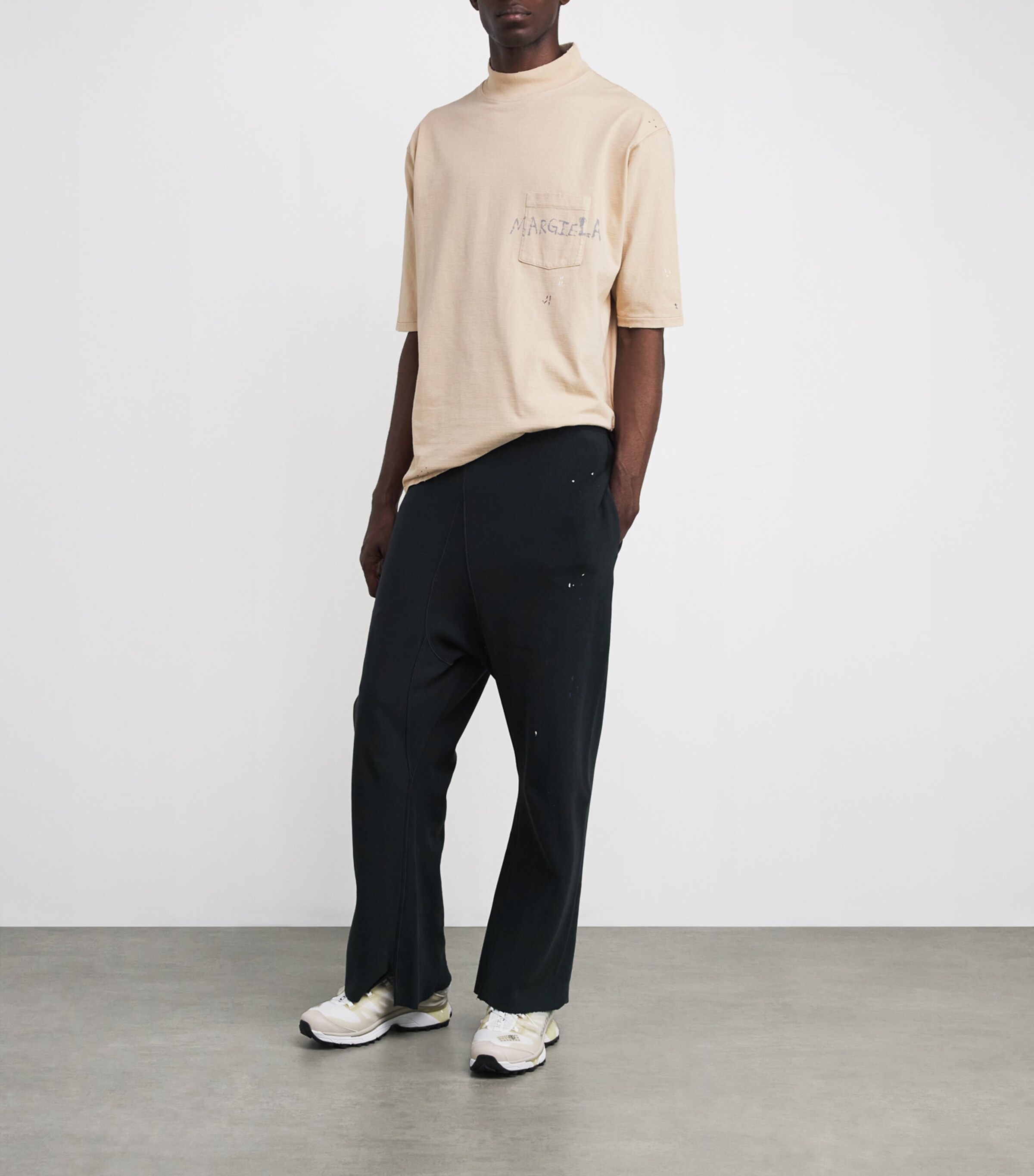 Maison Margiela Mens Cotton Paint Splatter T-Shirt Image 2