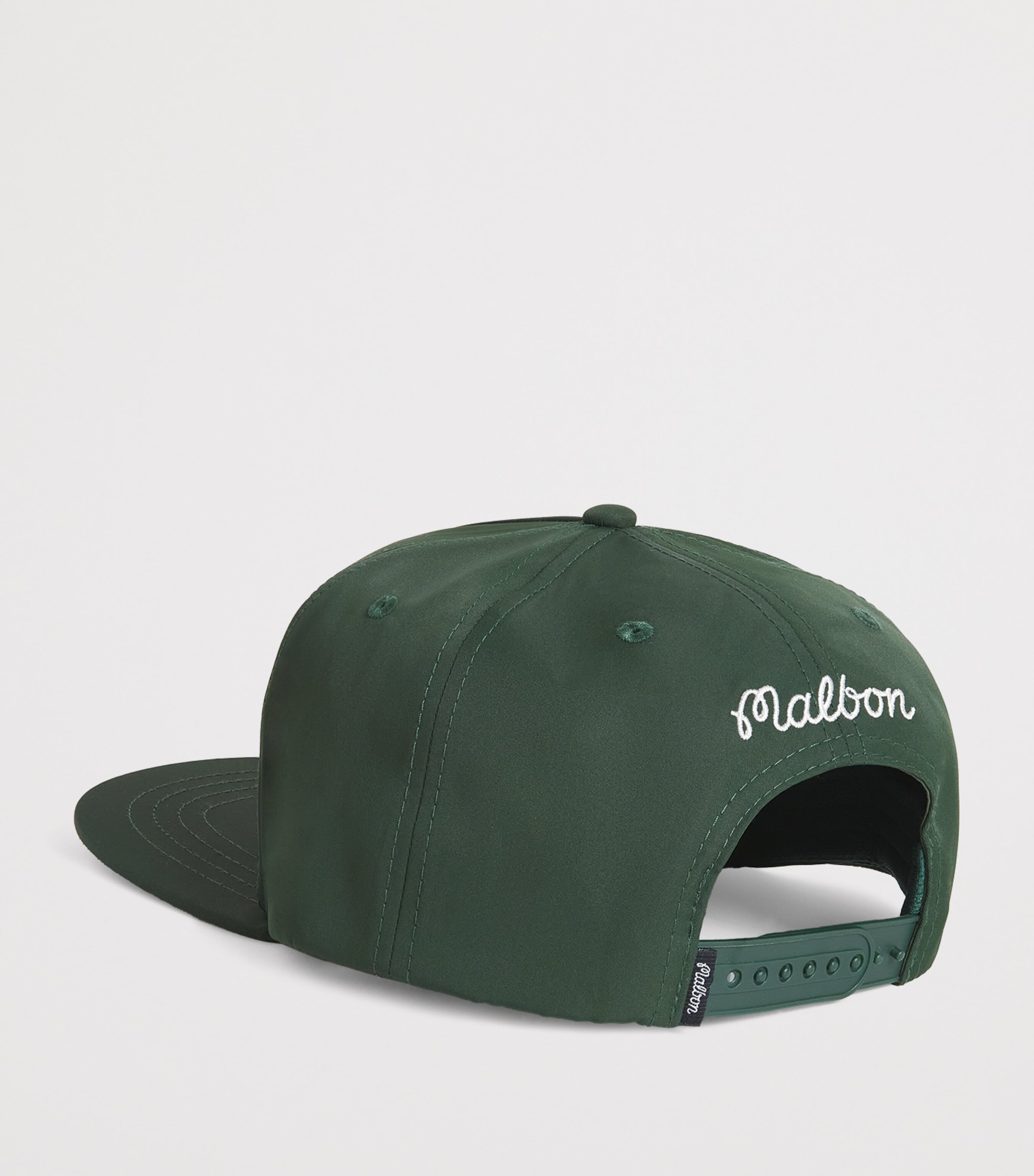 Malbon Golf Embroidered M Snapback Cap Forest Image 3