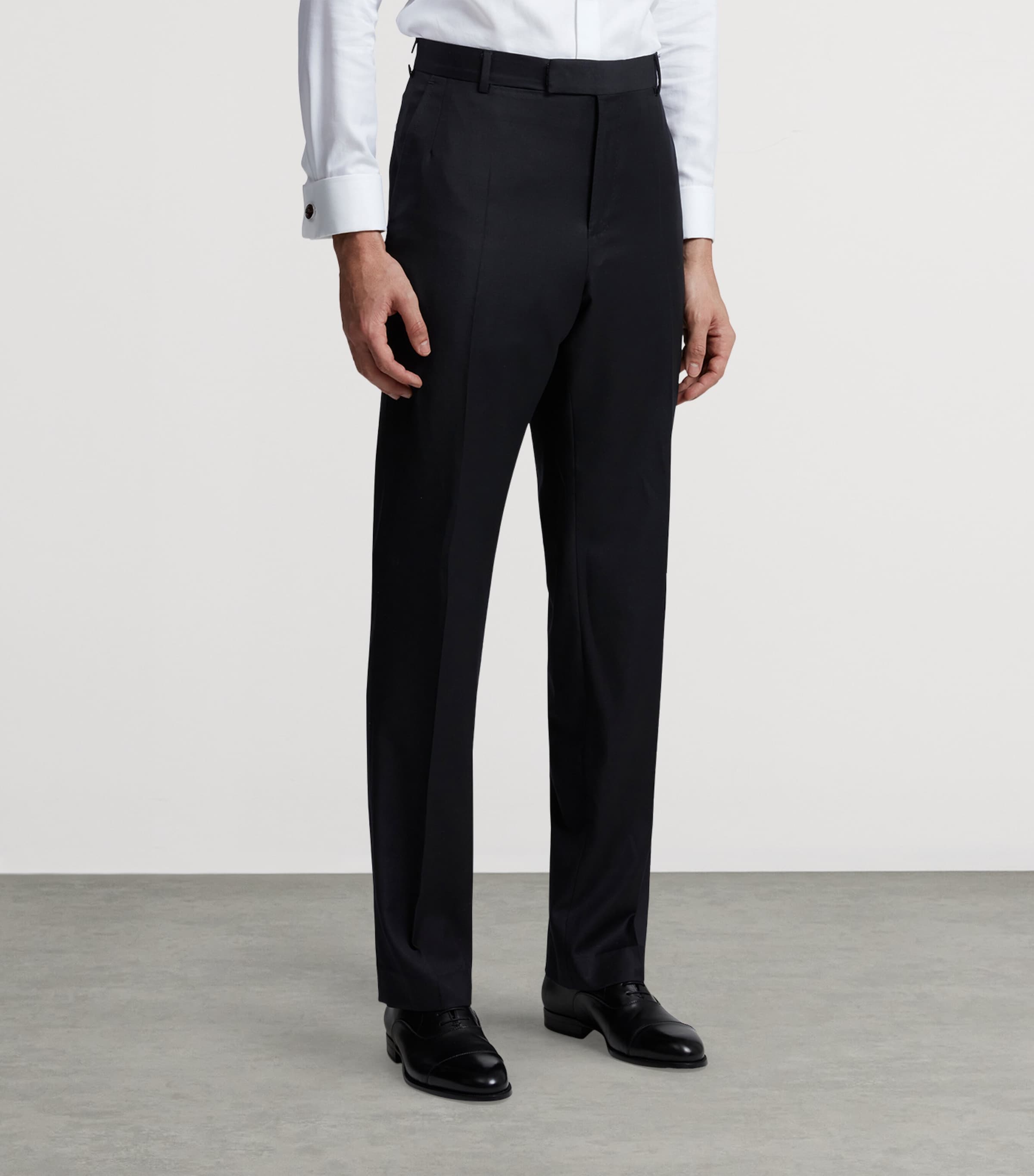 Wool Belgravia Trousers 410NAVY Image 3