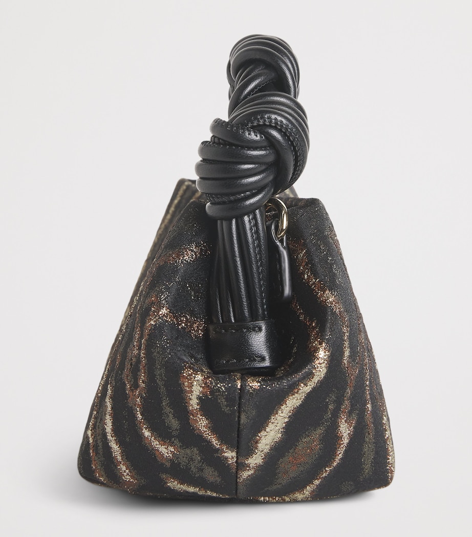 Mini Metallic Jacquard Bou Top-Handle Bag 01X ANTIQUE BRONZE Image 6