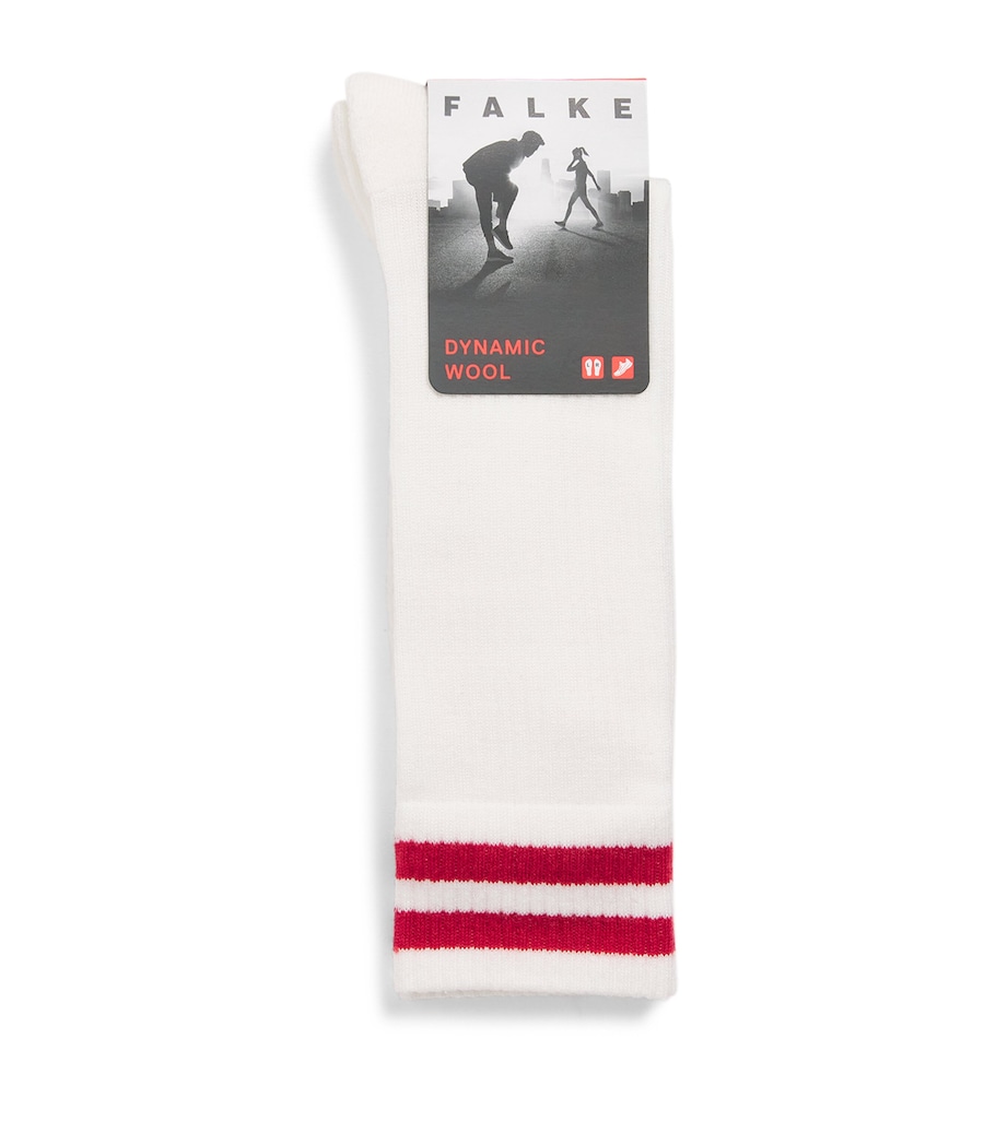 Falke Mens Wool-Blend Dynamic Socks Off White Image 1