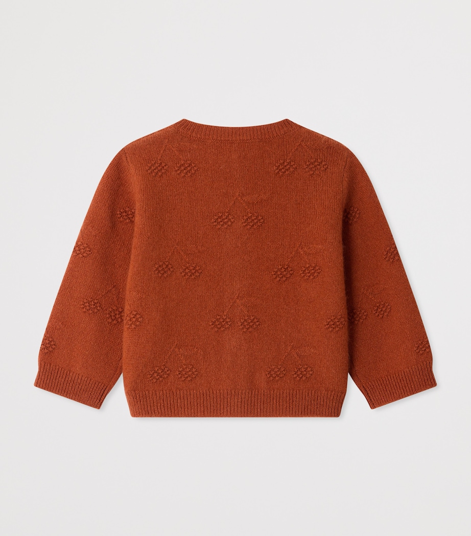 Bonpoint Cashmere Cardigan (6-18 Months) Praline Image 2