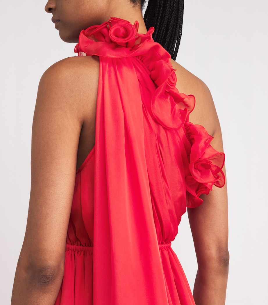 Silk Jenni Maxi Dress SCARLET Image 4