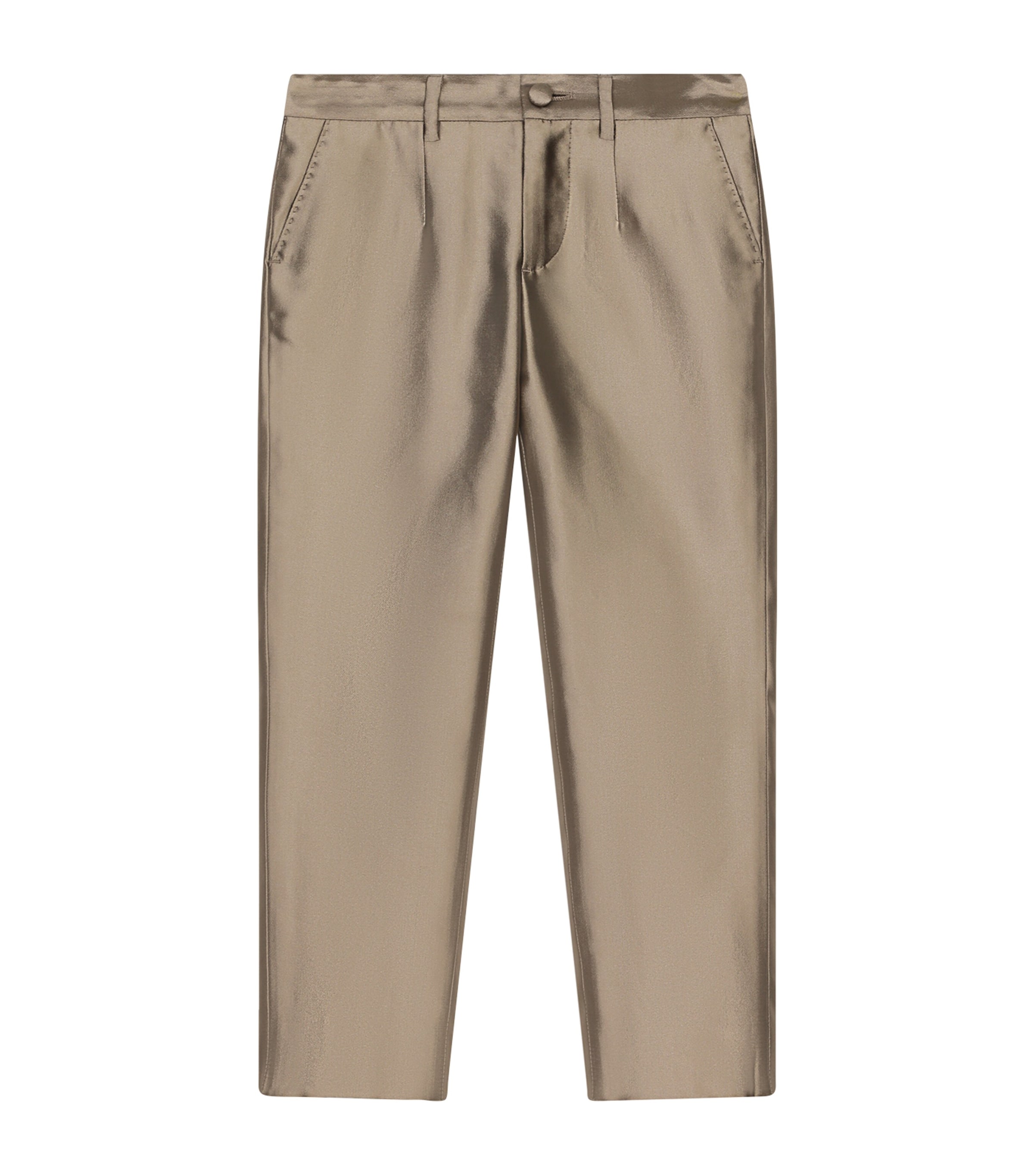 Dolce & Gabbana Classic Mikado Silk Tailored Trousers