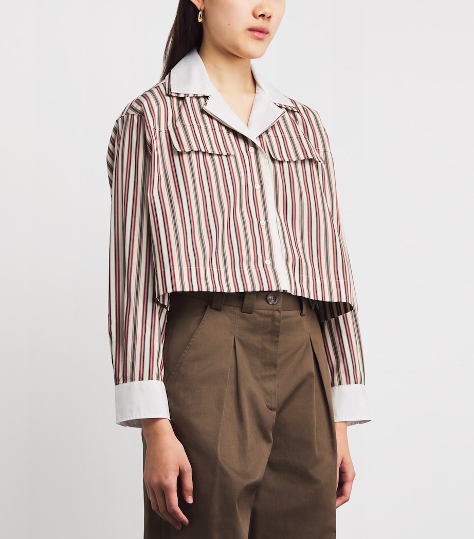 Double-Layered Stripe Shirt MULTICOLORED Image 3