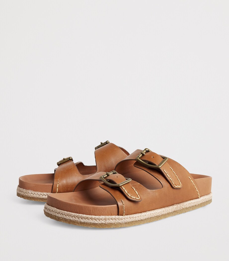 Leather Turbach Sandals BROWN Image 3