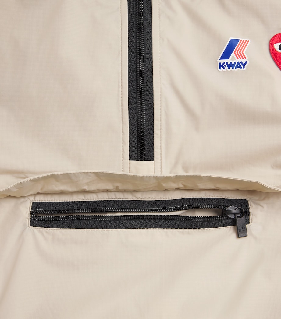 x K-Way Water-Resistant Nylon Jacket 3- BEIGE Image 5
