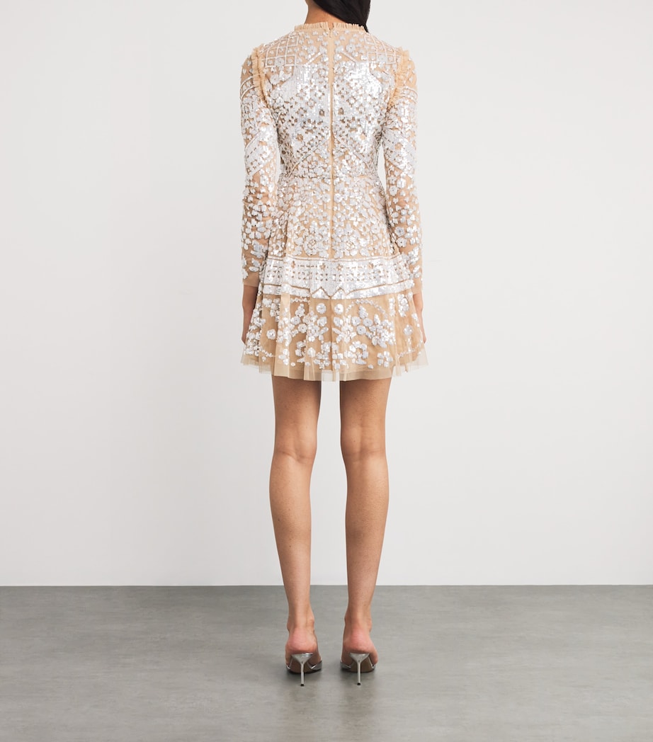 Aurora Mini Dress BUTTERSCOTCH/ CREAM Image 3