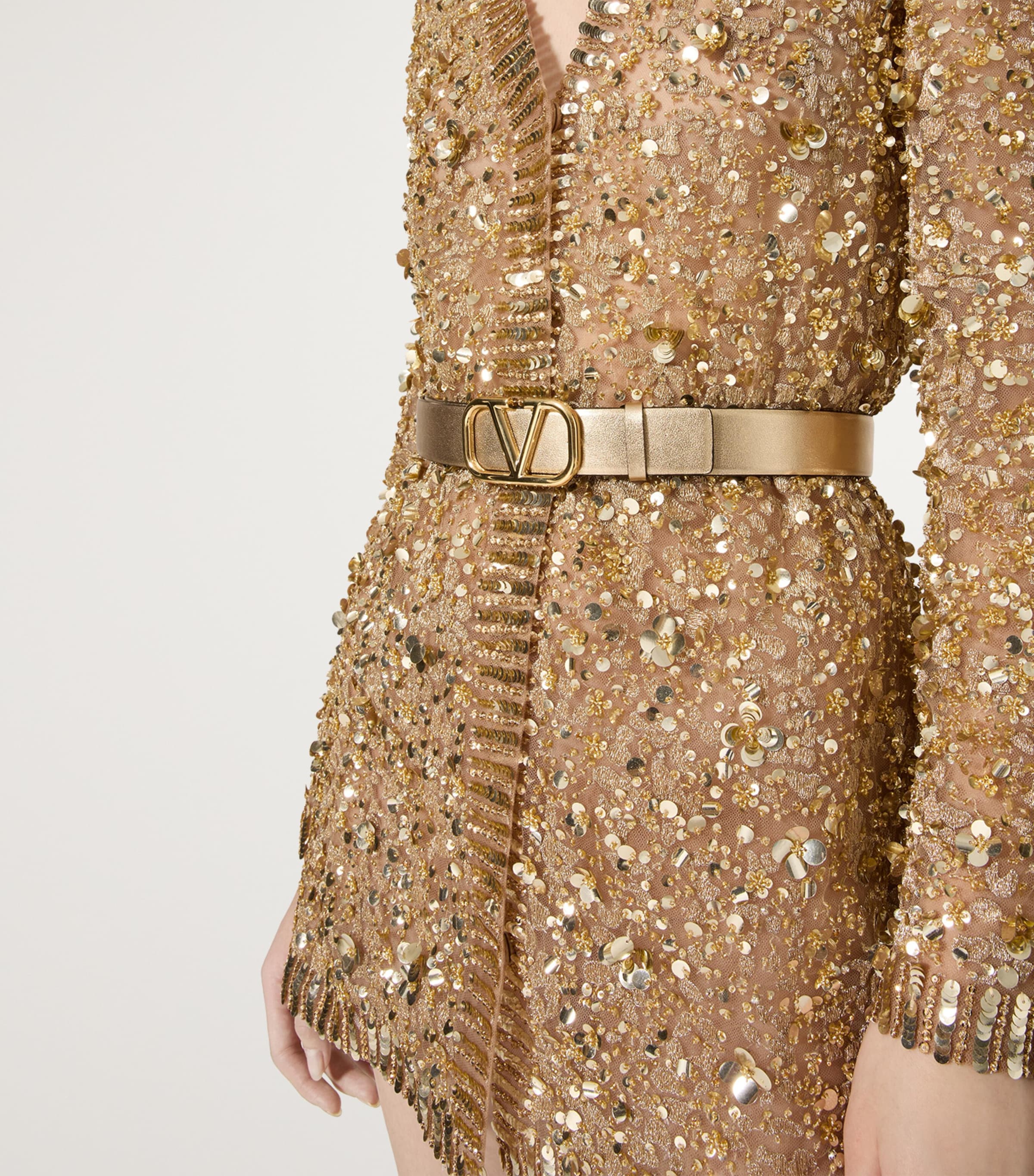 Leather Reversible VLogo Signature Belt WT1 Image 2