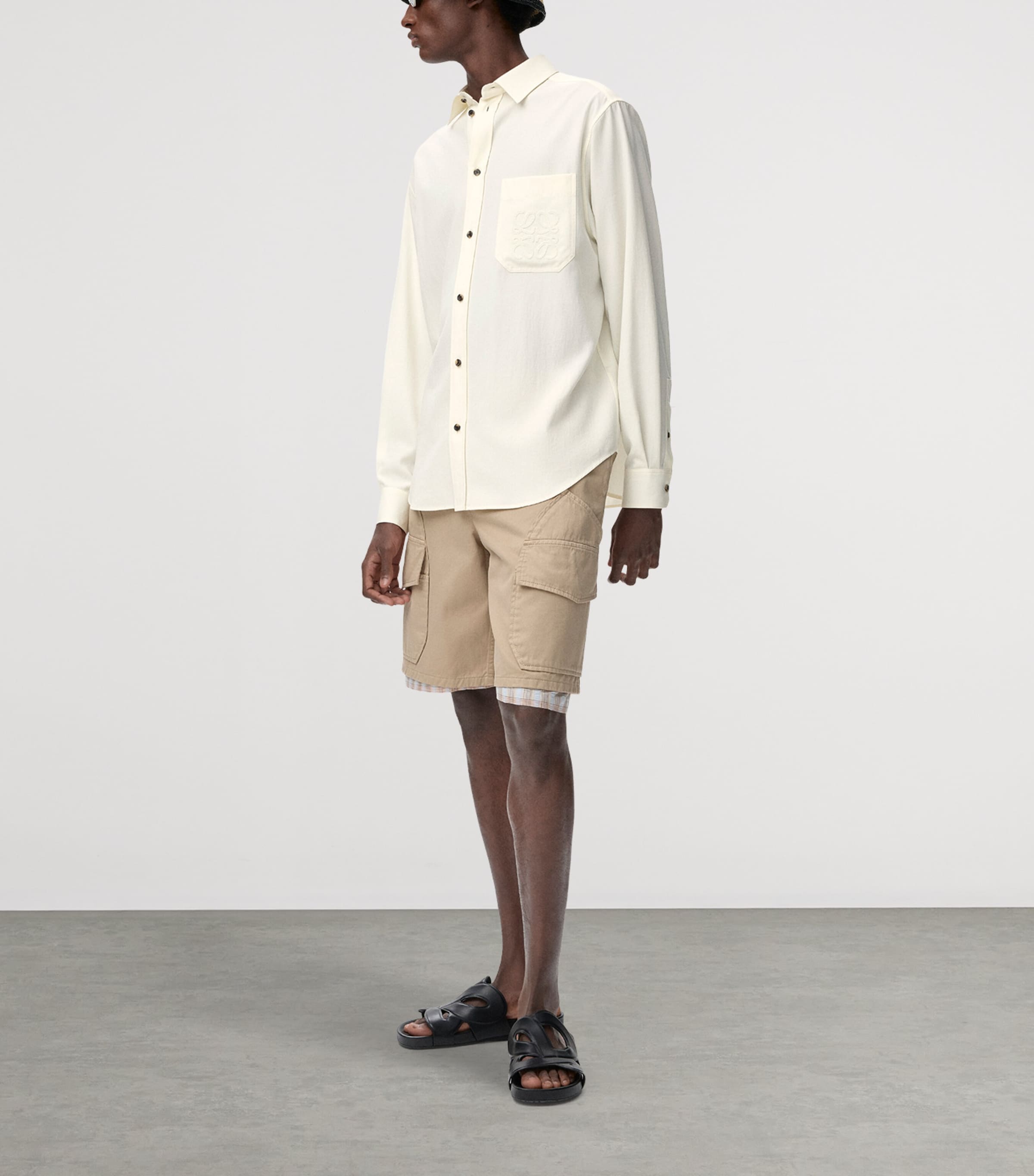 LOEWE Mens x Paula's Ibiza Anagram Shirt Ivory Image 2