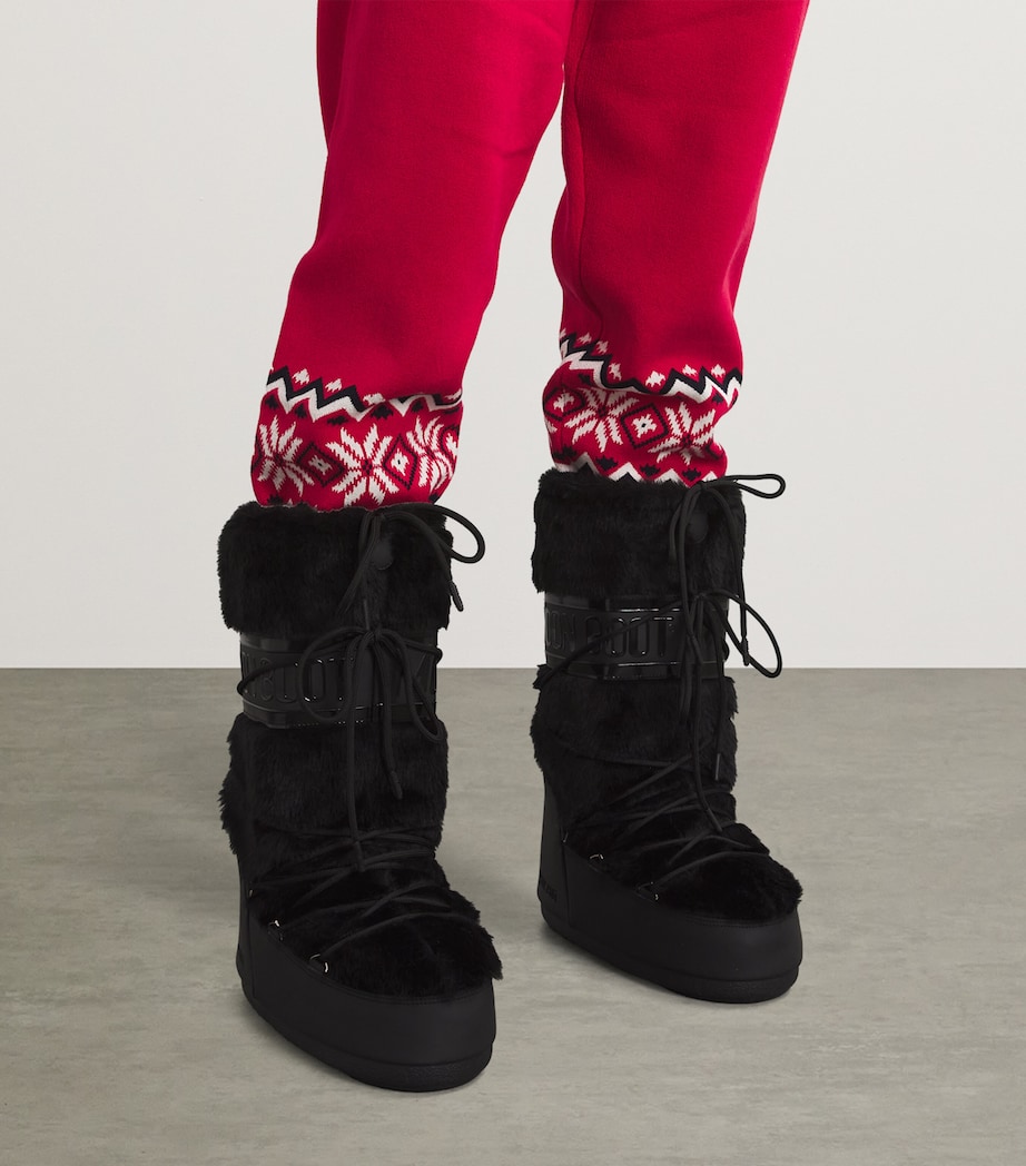 Icon Faux-Fur Boots BLACK Image 2