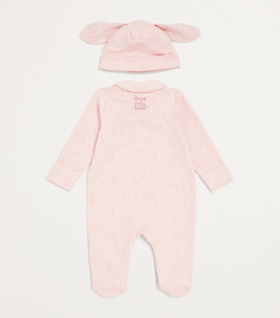 Peter Rabbit All-In-One and Hat Set (0-18 Months) PINK Image 2