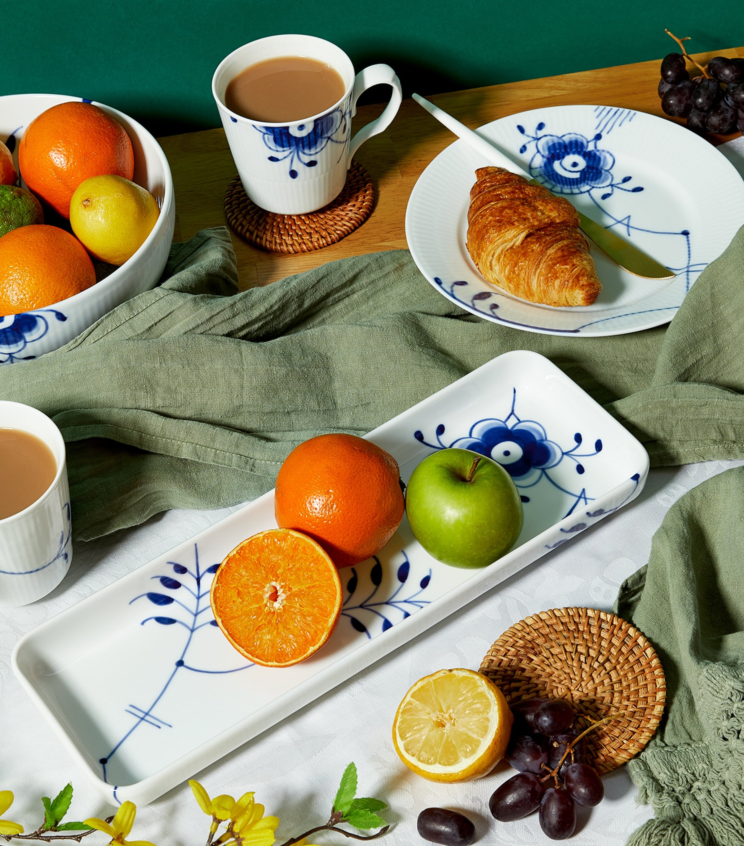 Royal Copenhagen Blue Fluted Mega Dish (36cm) | Harrods US