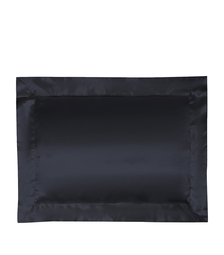 Silk Boudoir Pillowcase (30cm x 40cm) CHARCOAL Image 1