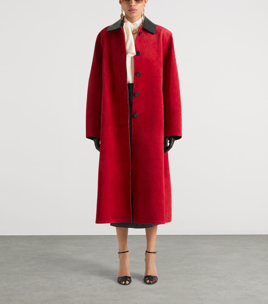 Patent Leather Caged Heeled Sandals 95 BLACK Image 4