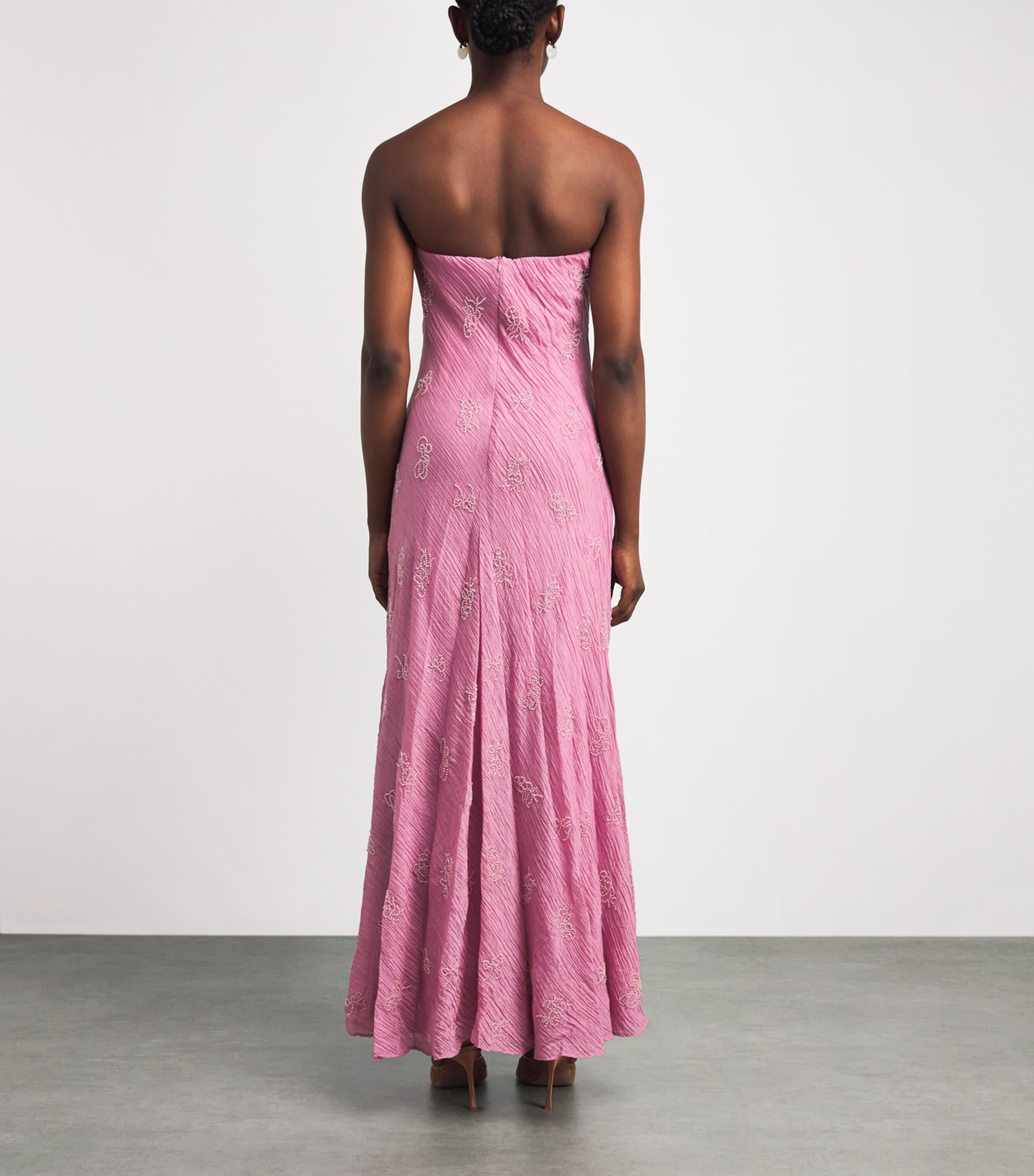 staud pink organza dress Staud Whitley Cotton-Blend Organza Gown by Staud