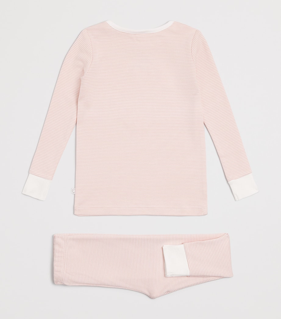 Bamboo-Blend Snoozy Pyjama Set (12-24 Months) BLUSH STRIPE Image 2