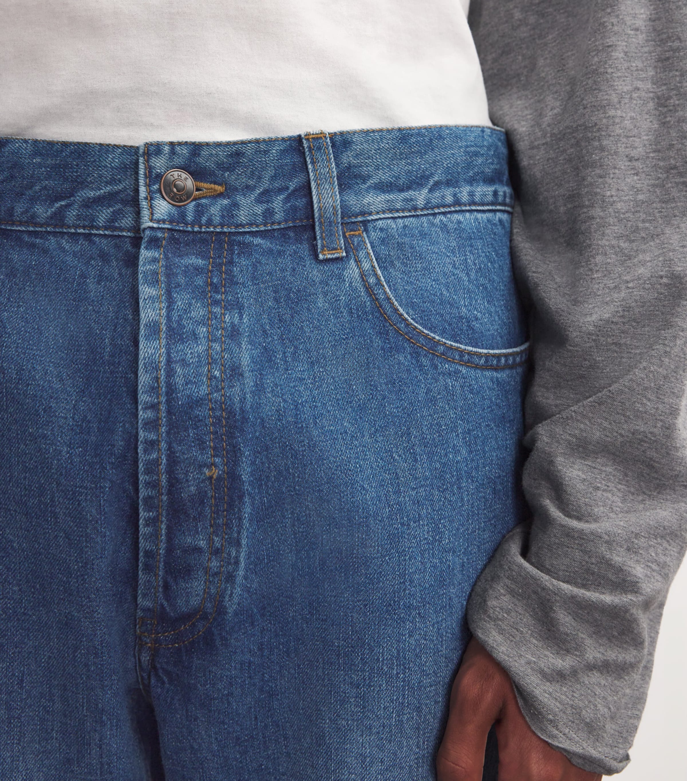 Burt Straight Jeans WASHED BLUE Image 5