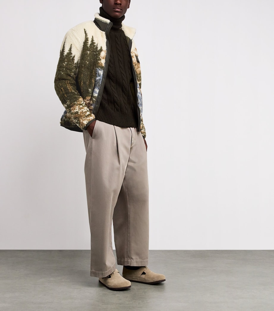 Fleece Mountain Graphic Jacket MULTI Image 2