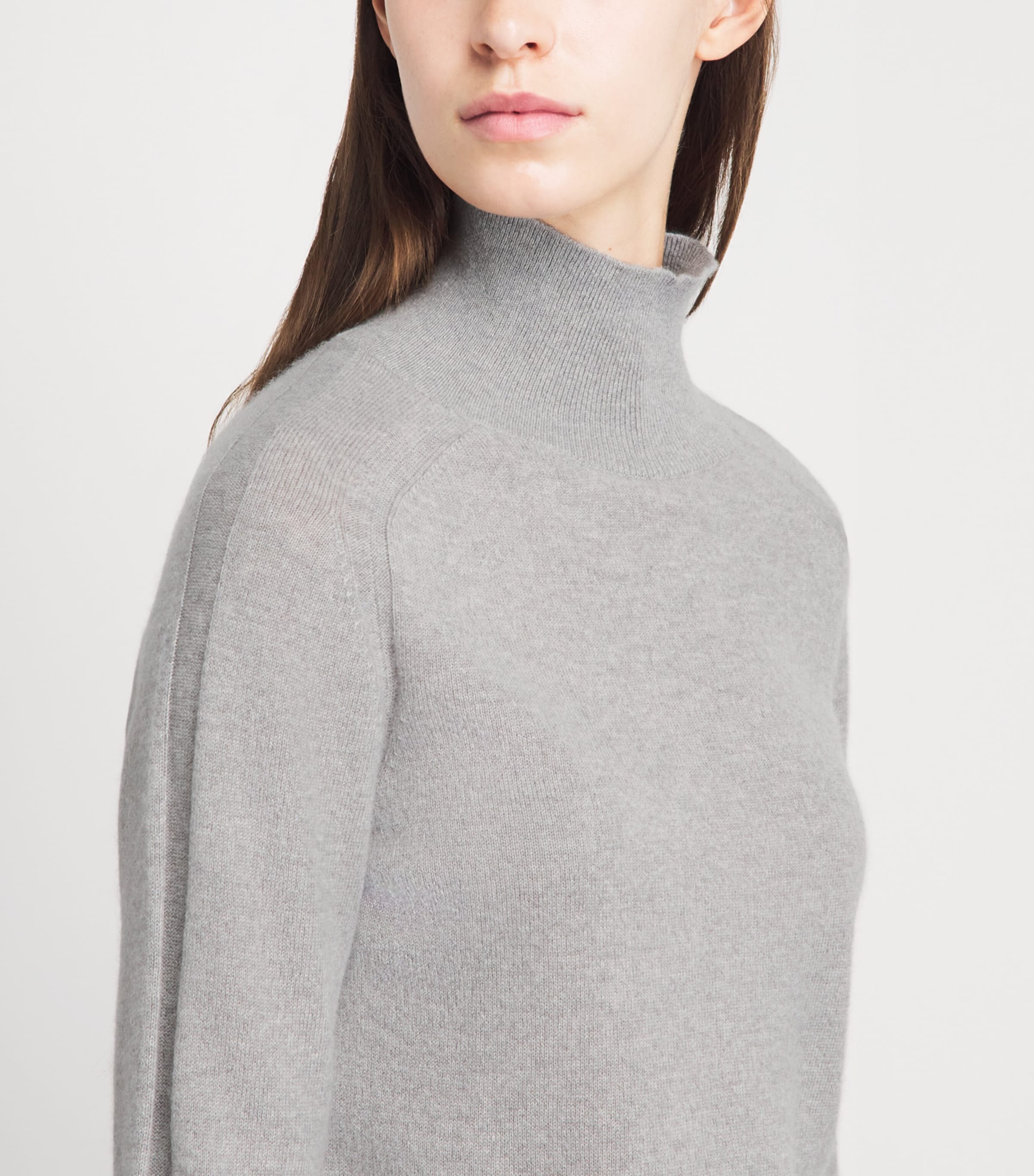 Joseph White Cashmere Oxna Funnel-Neck Sweater | Harrods AU
