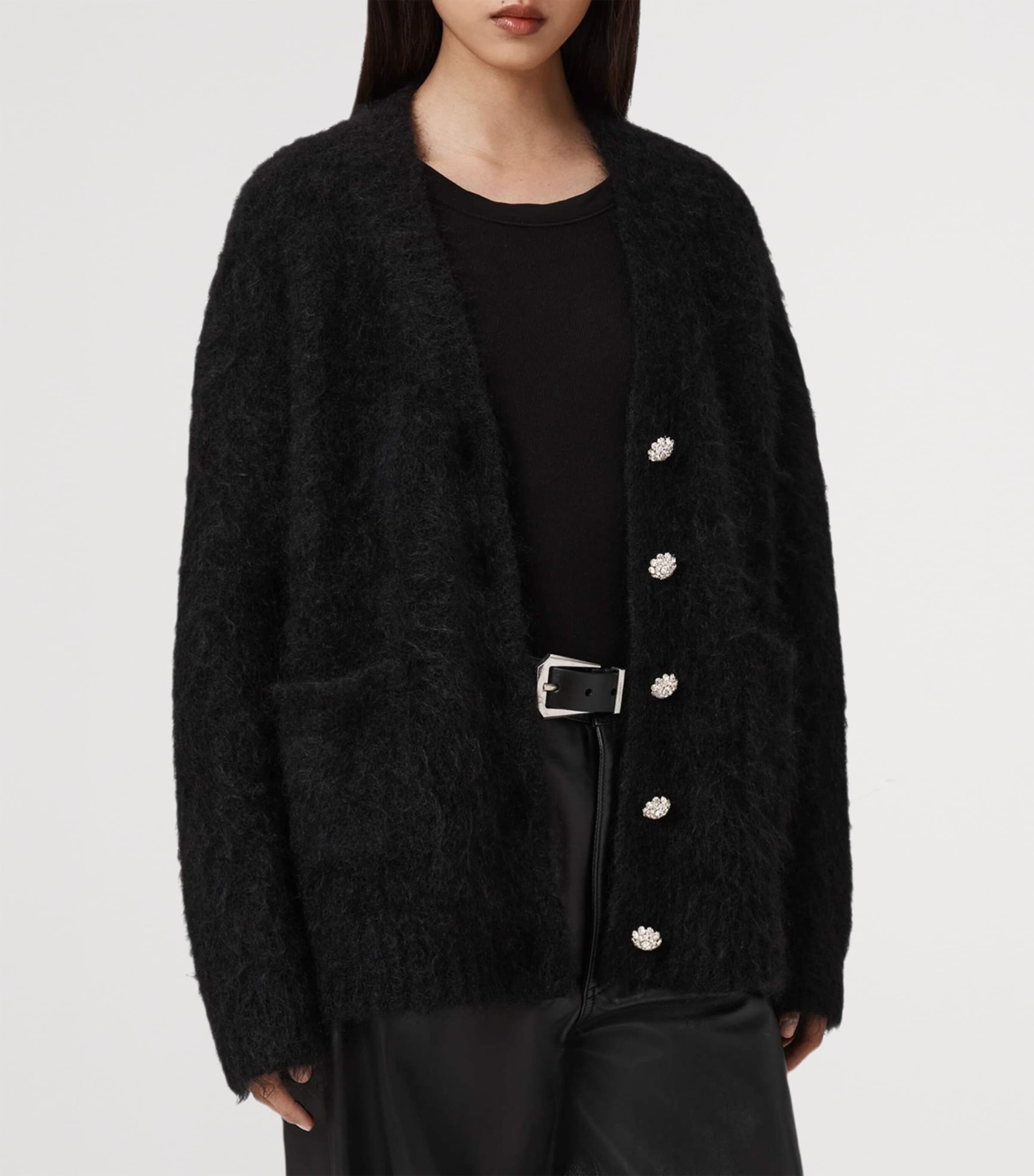 Brushed Rubi Cardigan BLACK Image 4