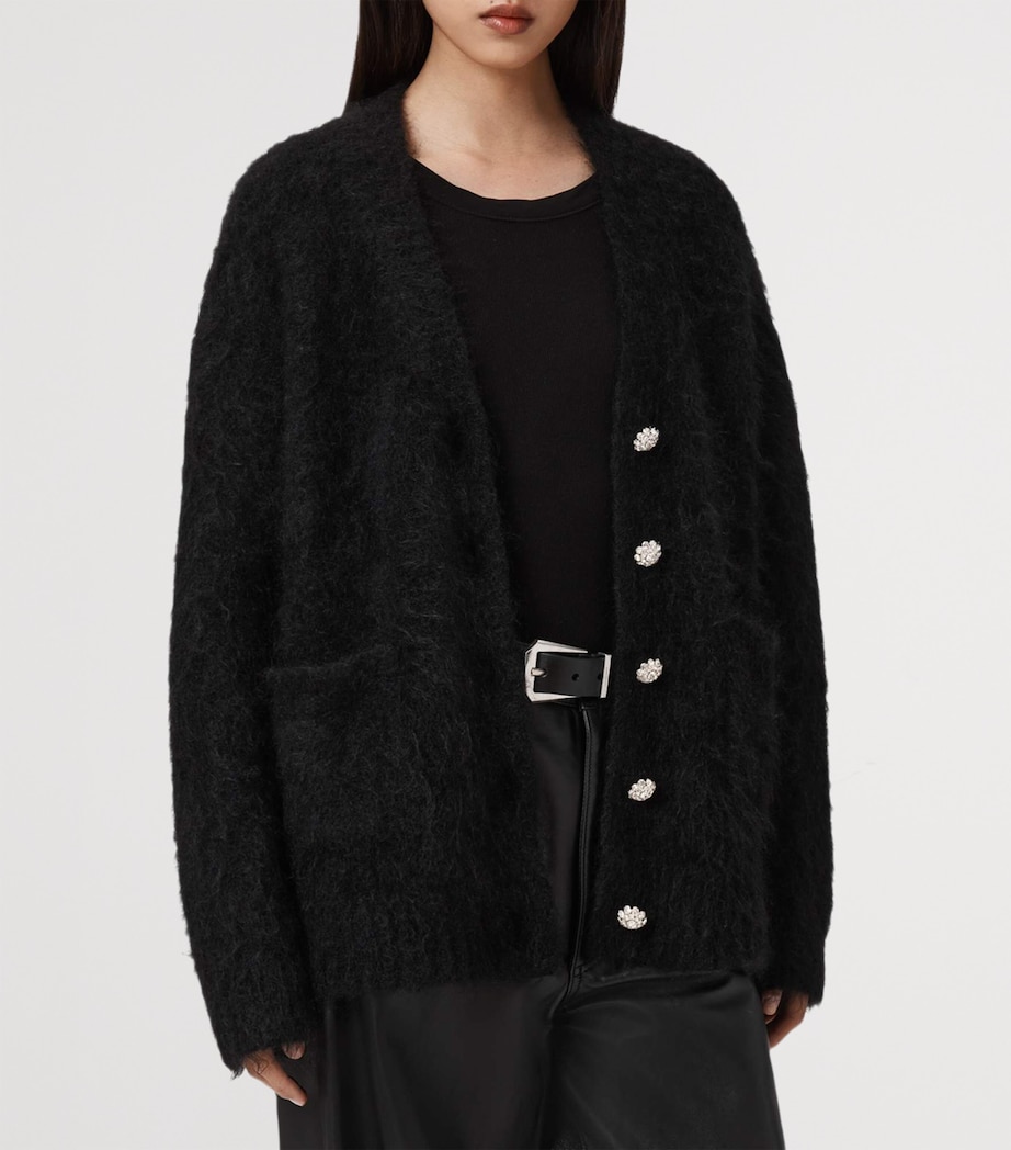 Brushed Rubi Cardigan BLACK Image 4