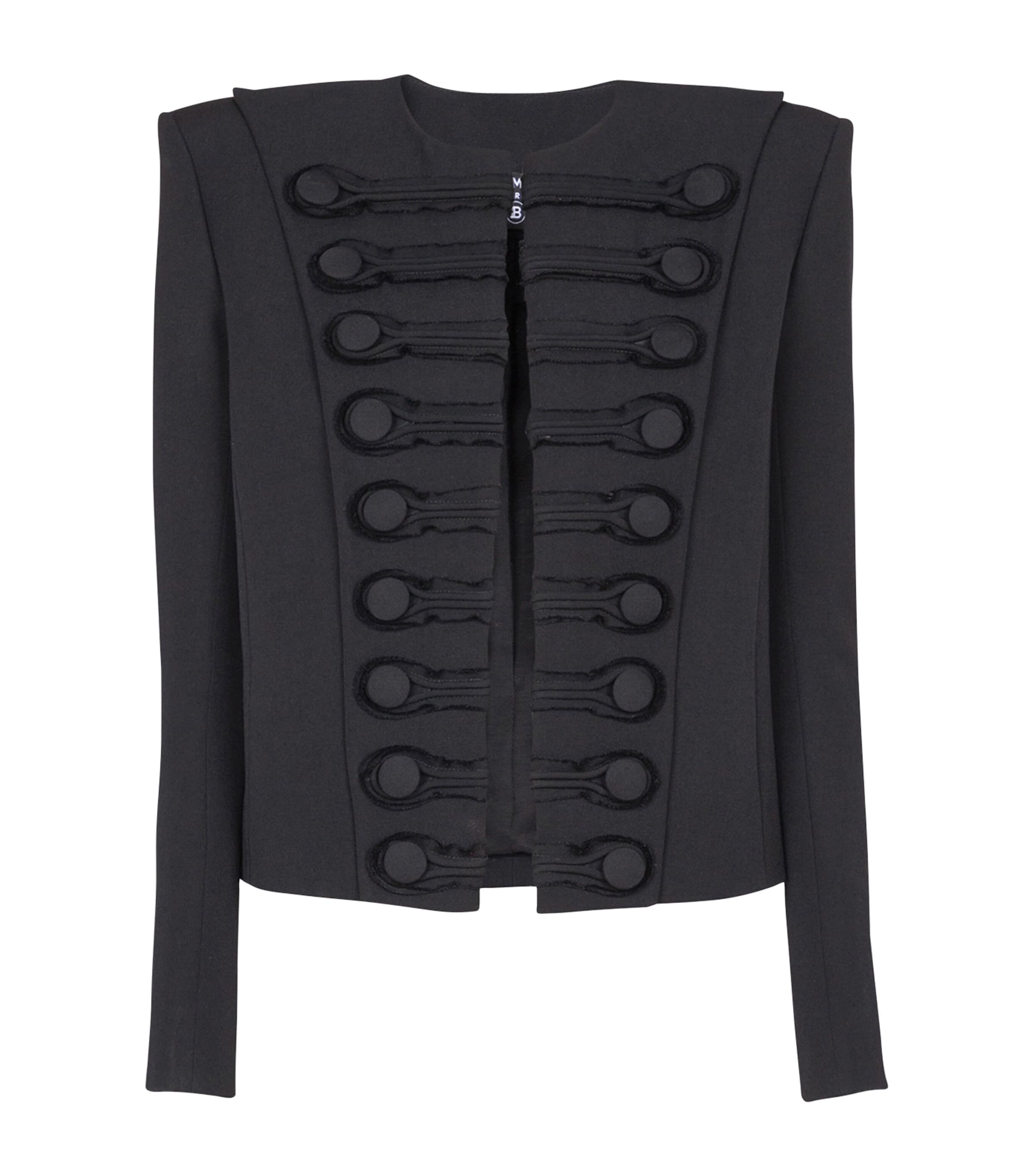 Balmain Wool Spencer Jacket In Black