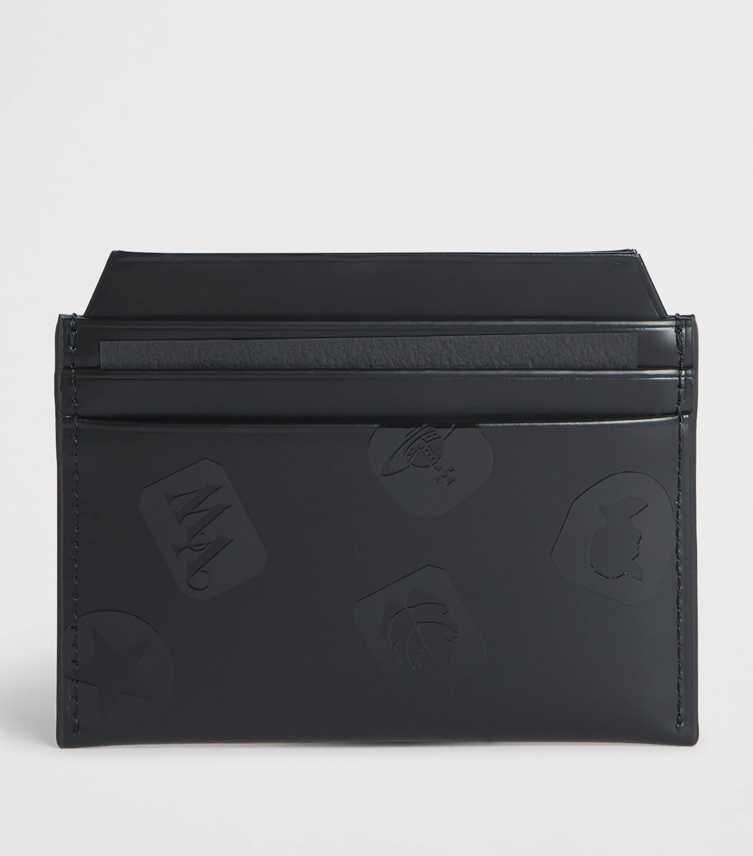 Vivienne Westwood Leather Logo Card Holder Black Image 2