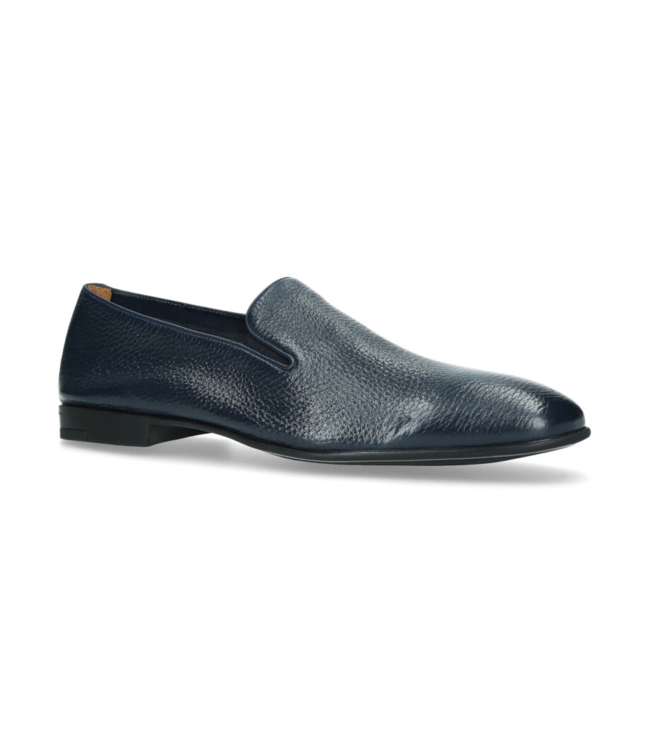 Deerskin Loafers NAVY Image 1