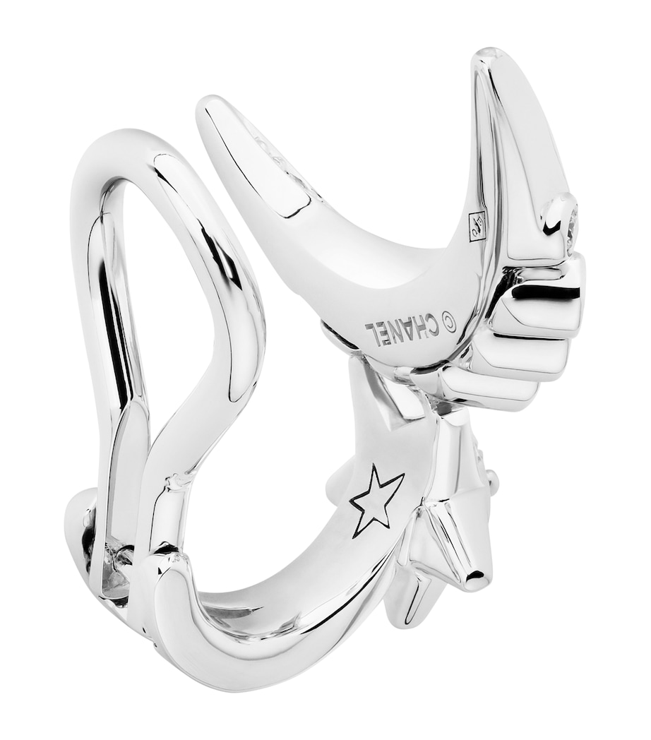 Comète Lune Single Earring SILVER Image 2