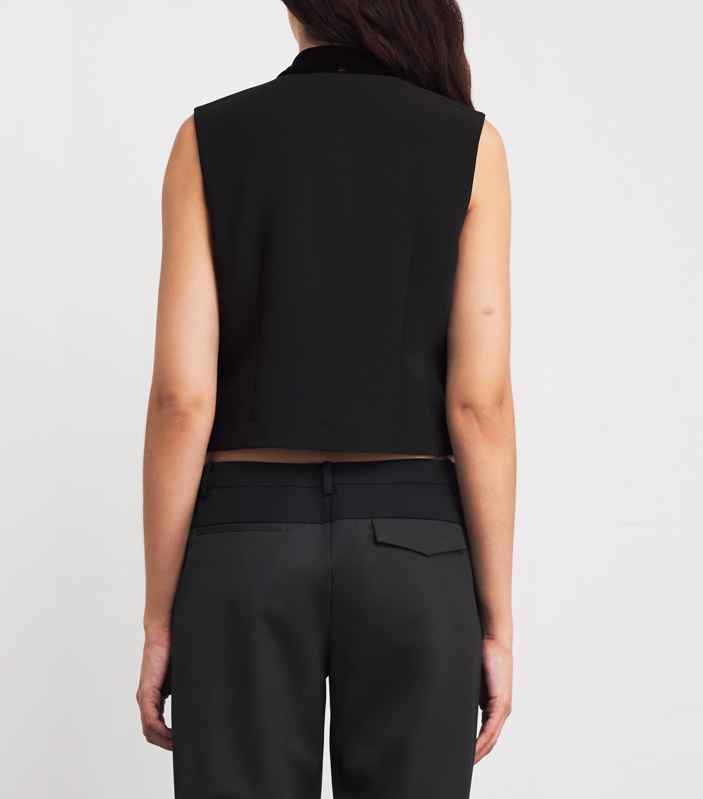 Tie-Neck Blouse BLACK Image 4