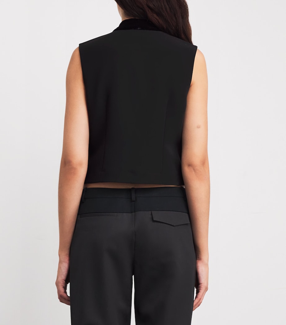Tie-Neck Blouse BLACK Image 4